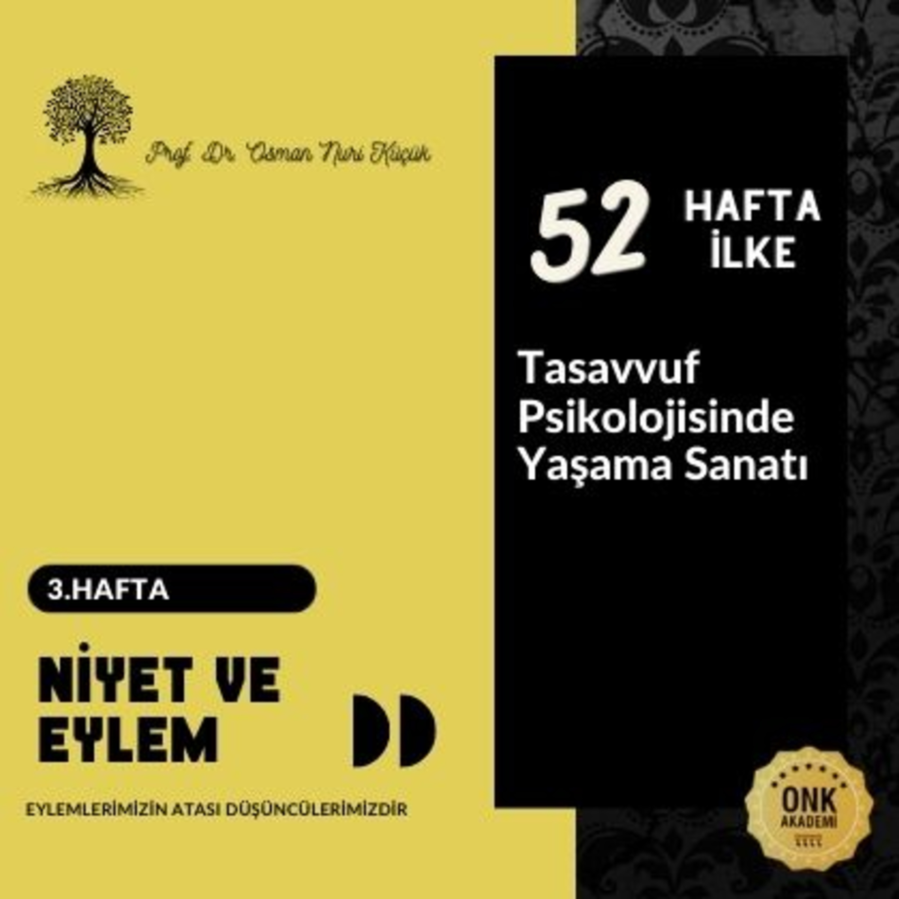 Tasavvuf Psikolojisinde Yaşama Sanatı Prof. Dr. Osman Nuri Küçük - 52 Hafta 52 İlke