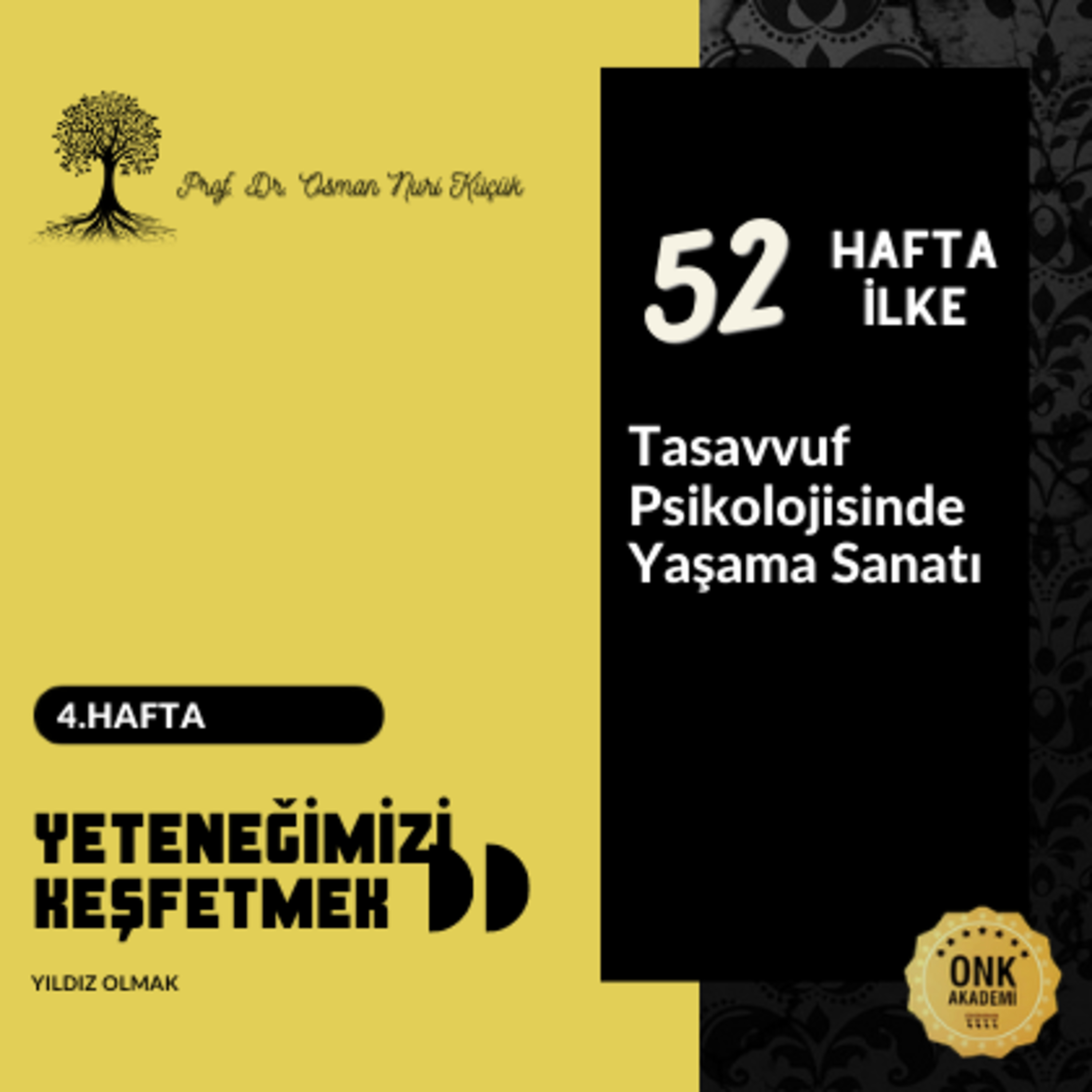 Tasavvuf Psikolojisinde Yaşama Sanatı Prof. Dr. Osman Nuri Küçük - 52 Hafta 52 İlke