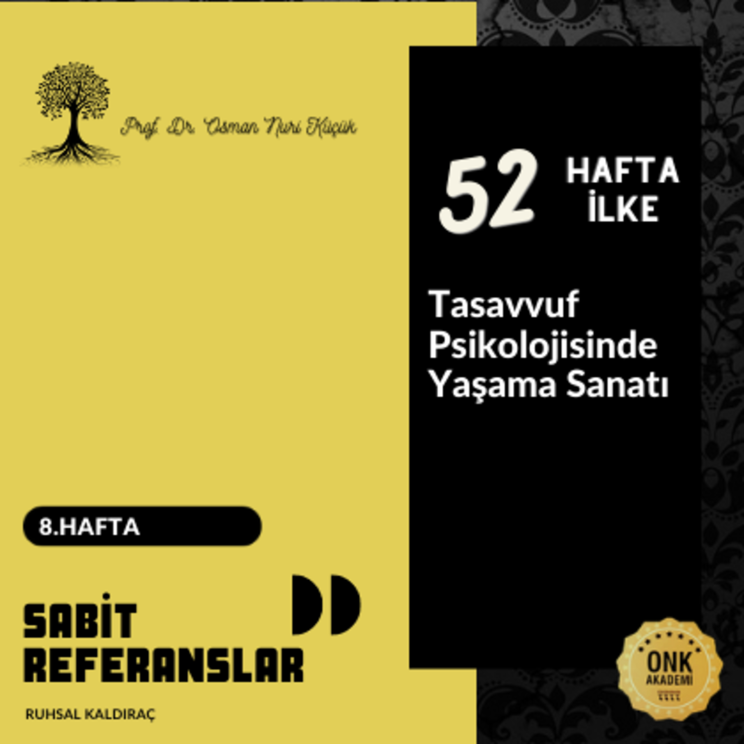 Tasavvuf Psikolojisinde Yaşama Sanatı Prof. Dr. Osman Nuri Küçük - 52 Hafta 52 İlke