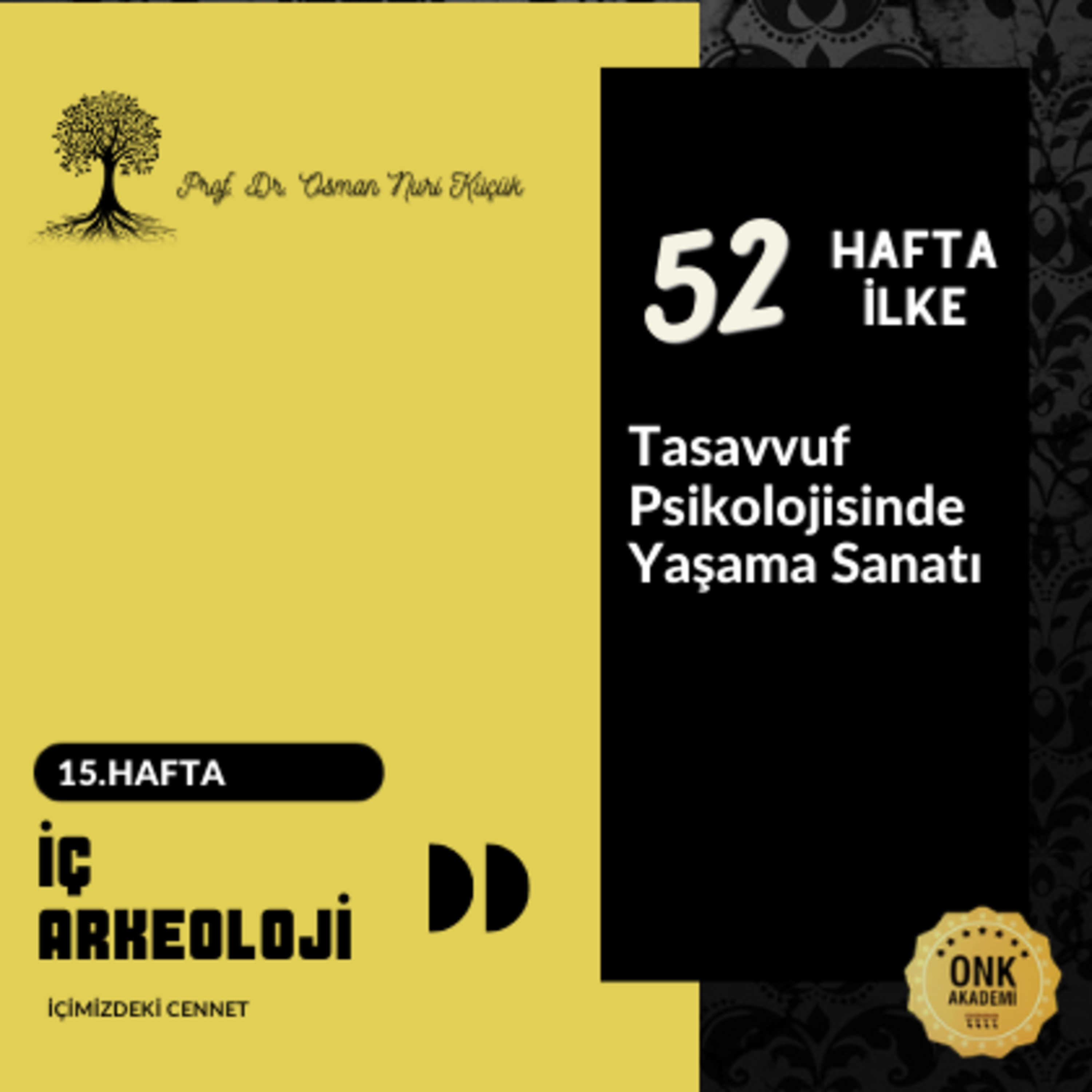 Tasavvuf Psikolojisinde Yaşama Sanatı Prof. Dr. Osman Nuri Küçük - 52 Hafta 52 İlke