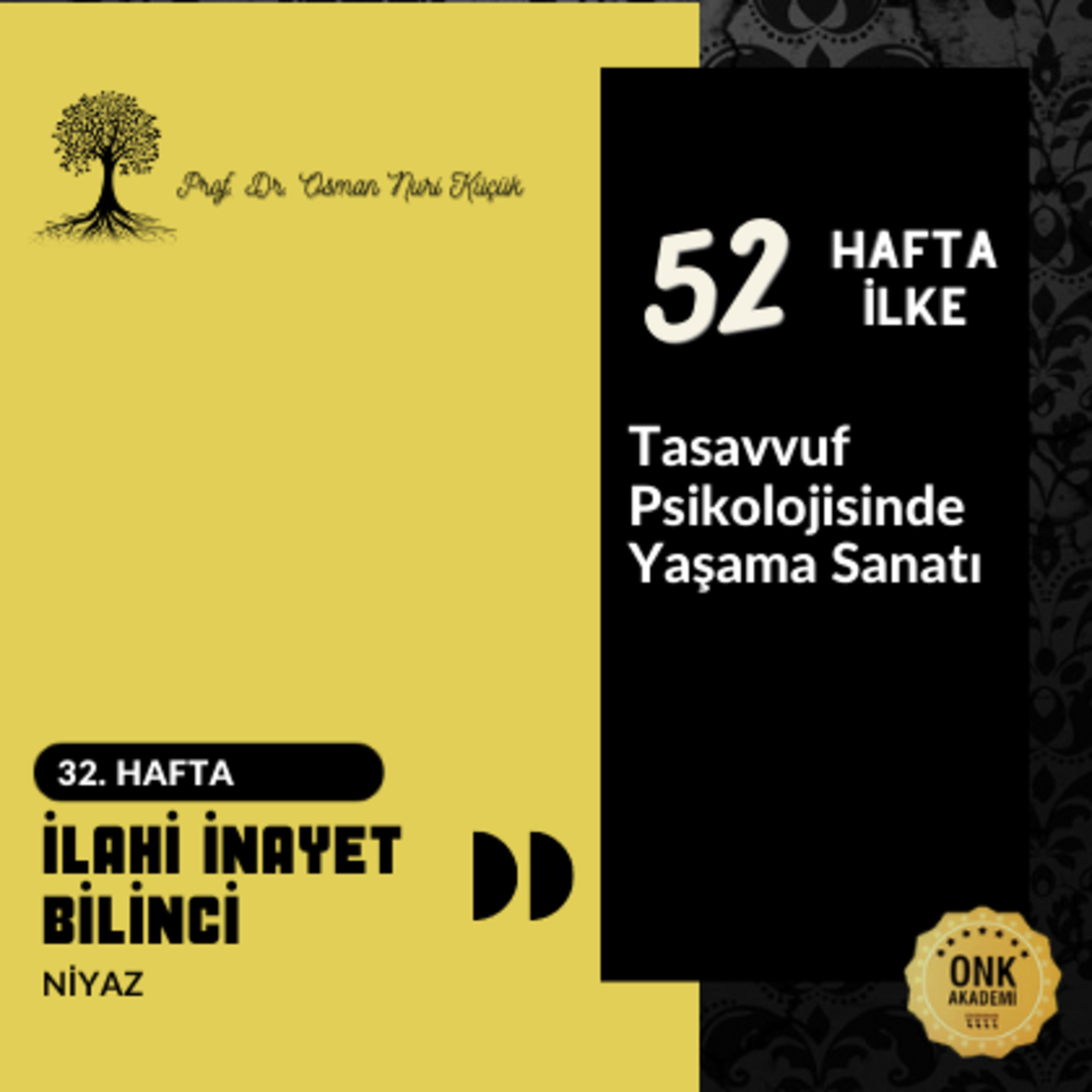 Tasavvuf Psikolojisinde Yaşama Sanatı Prof. Dr. Osman Nuri Küçük - 52 Hafta 52 İlke