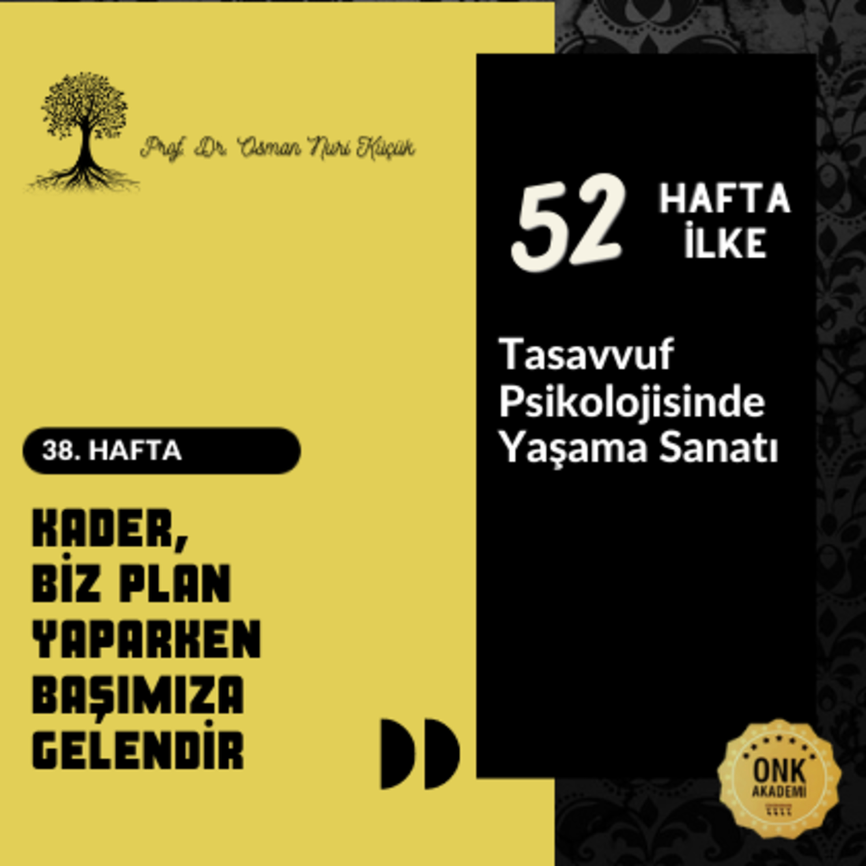 Tasavvuf Psikolojisinde Yaşama Sanatı Prof. Dr. Osman Nuri Küçük - 52 Hafta 52 İlke