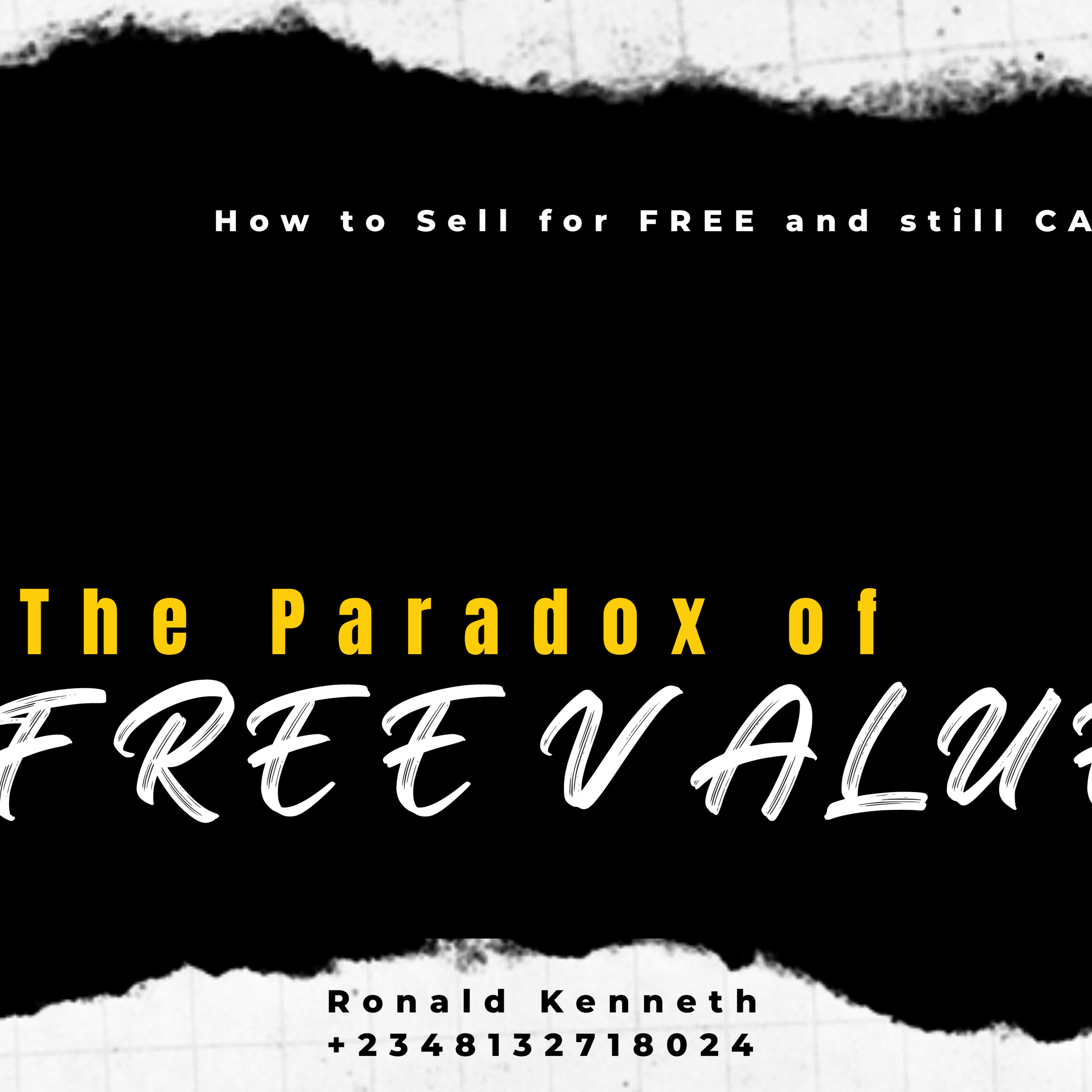 THE PARADOX OF FREE VALUE - (Live Chat with Ronald Kenneth - Episode 6)