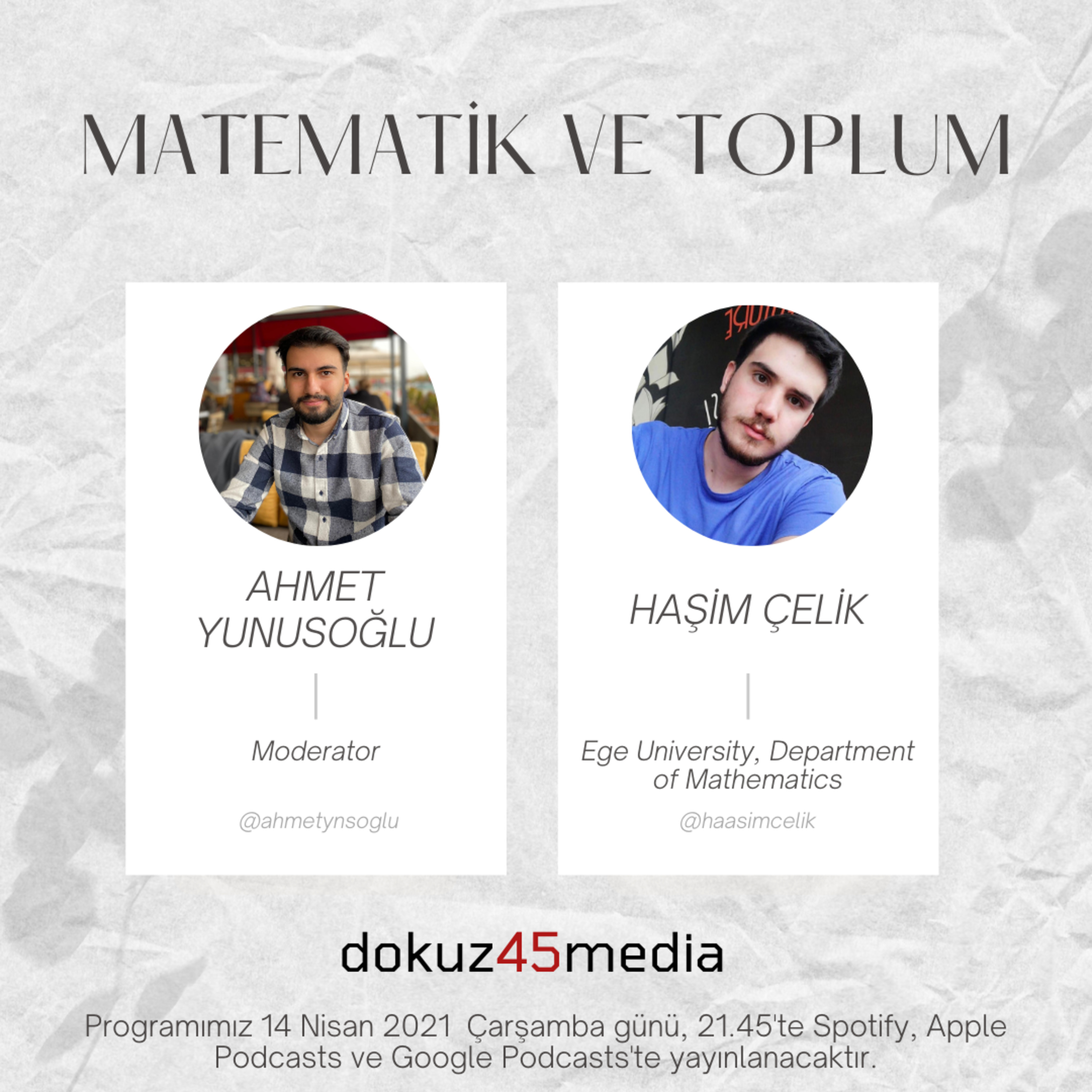 Haşim Çelik | Matematik ve Toplum episode artwork