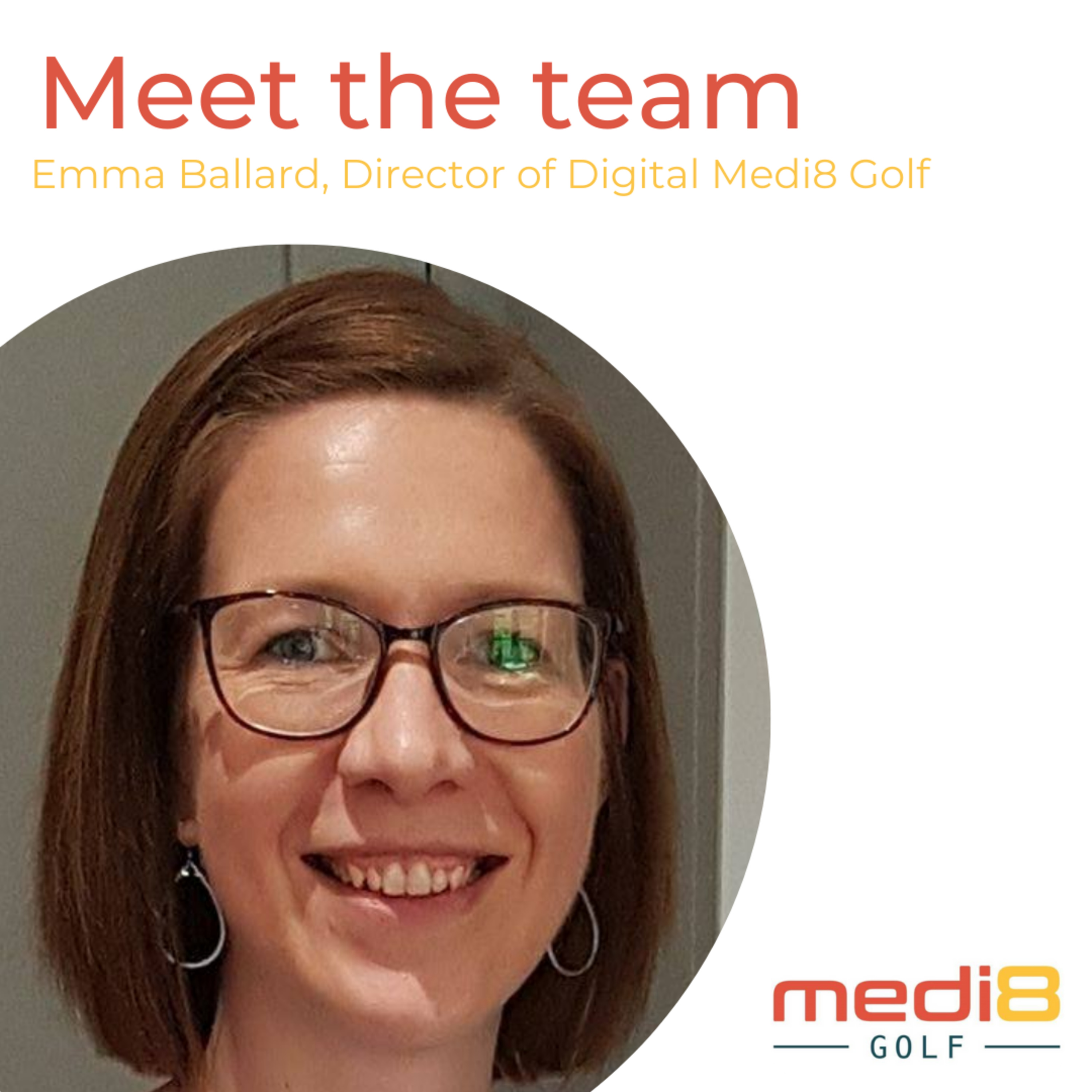 Medi8 Golf Podcast - Meet the team - Emma Ballard, Director of Digital Medi8 Golf 
