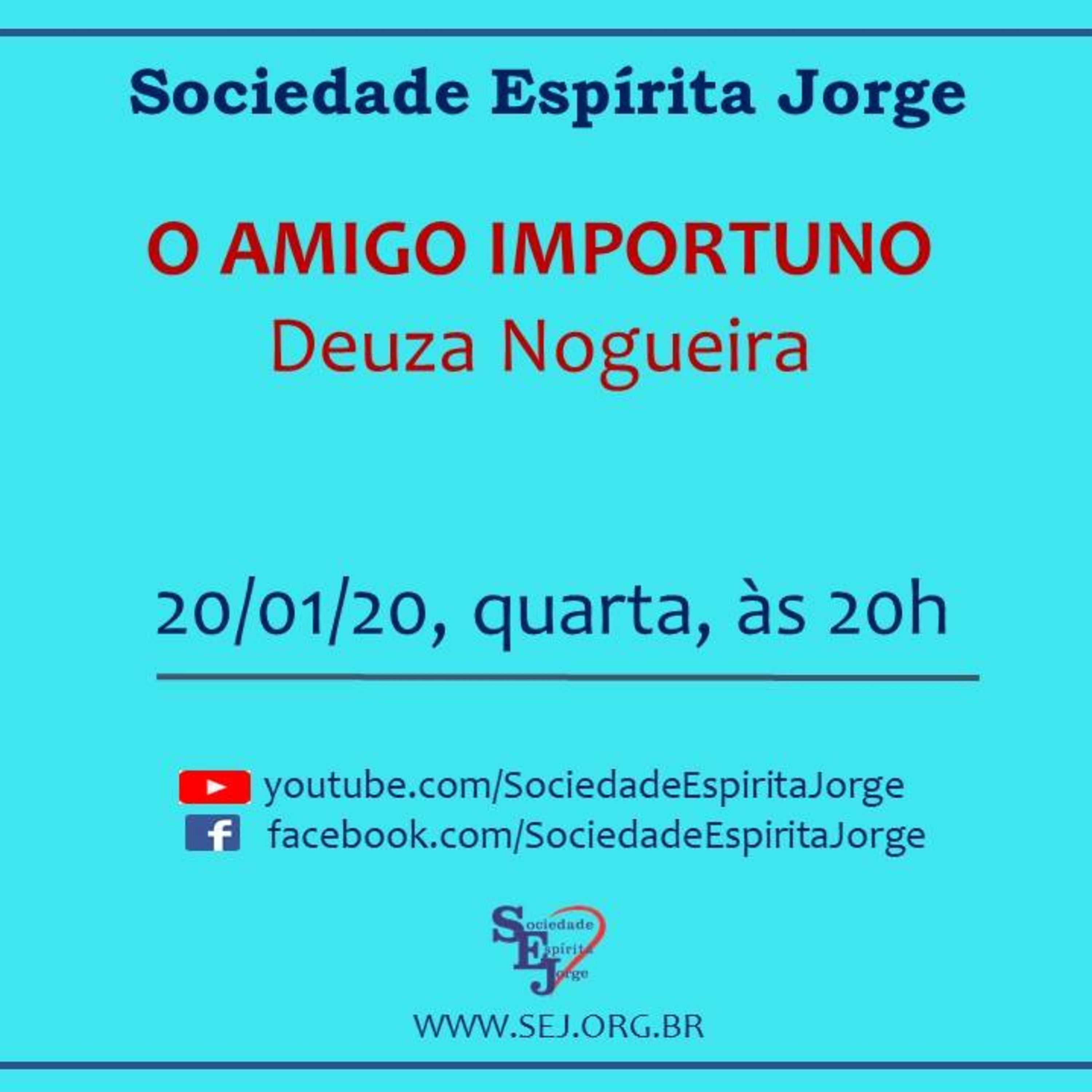 MINUTOS NA SEJ - Sociedade Espírita Jorge