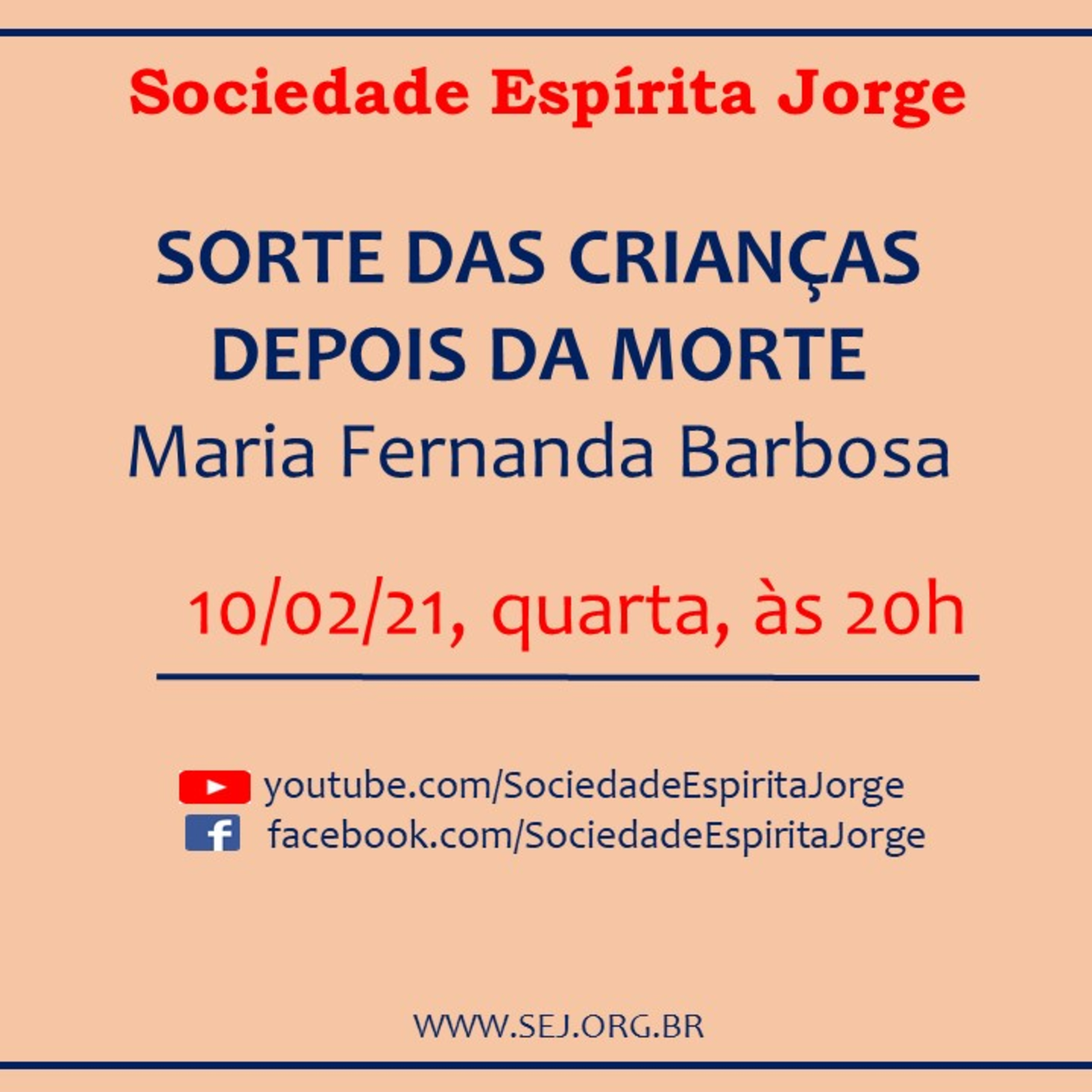 MINUTOS NA SEJ - Sociedade Espírita Jorge