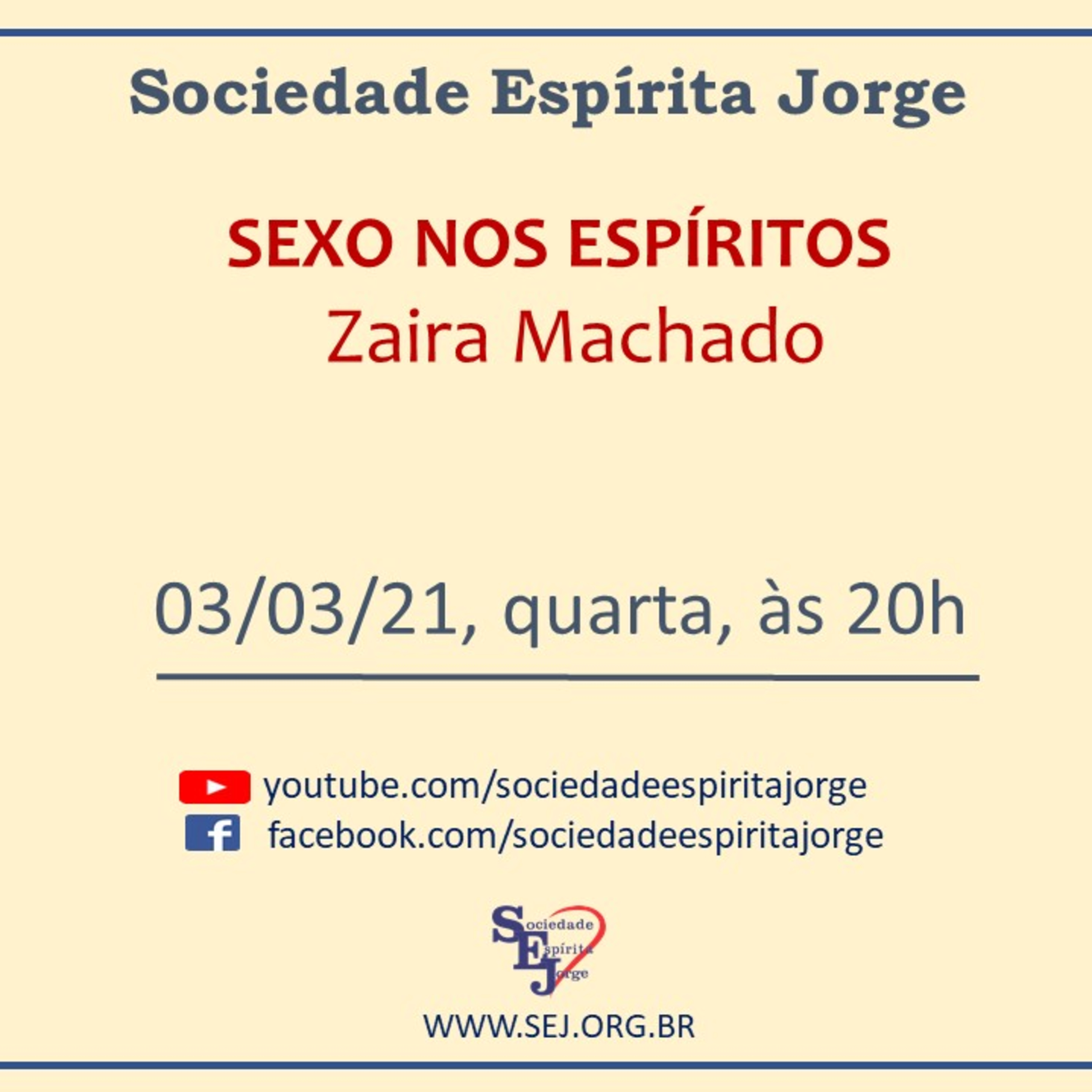 MINUTOS NA SEJ - Sociedade Espírita Jorge