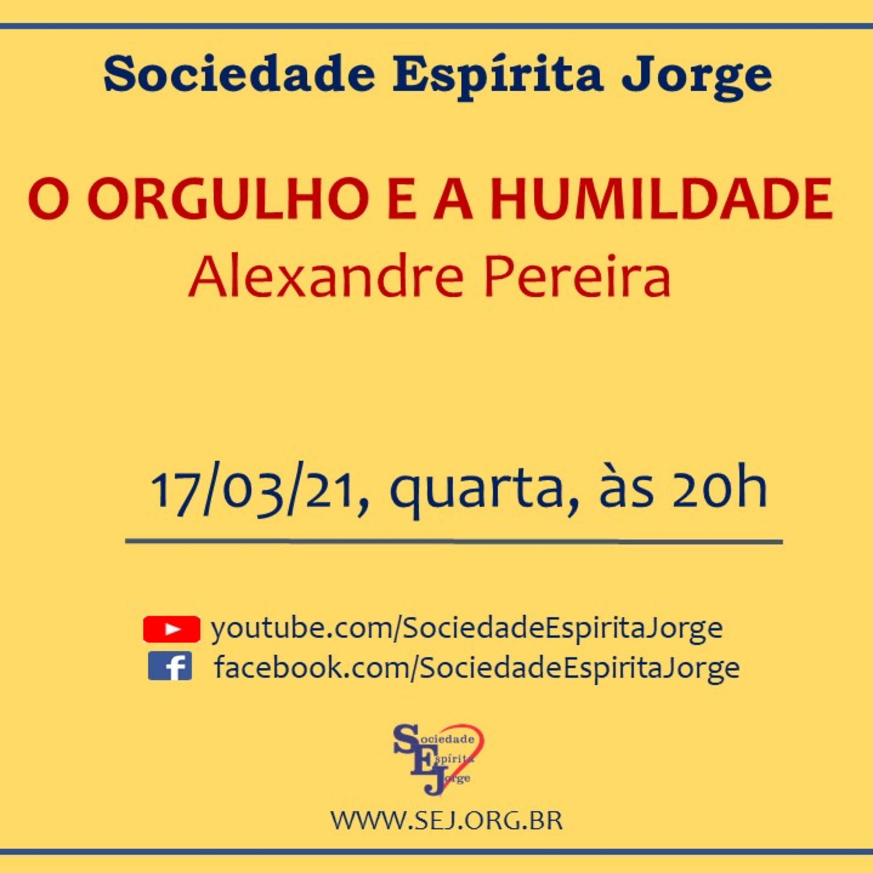 MINUTOS NA SEJ - Sociedade Espírita Jorge