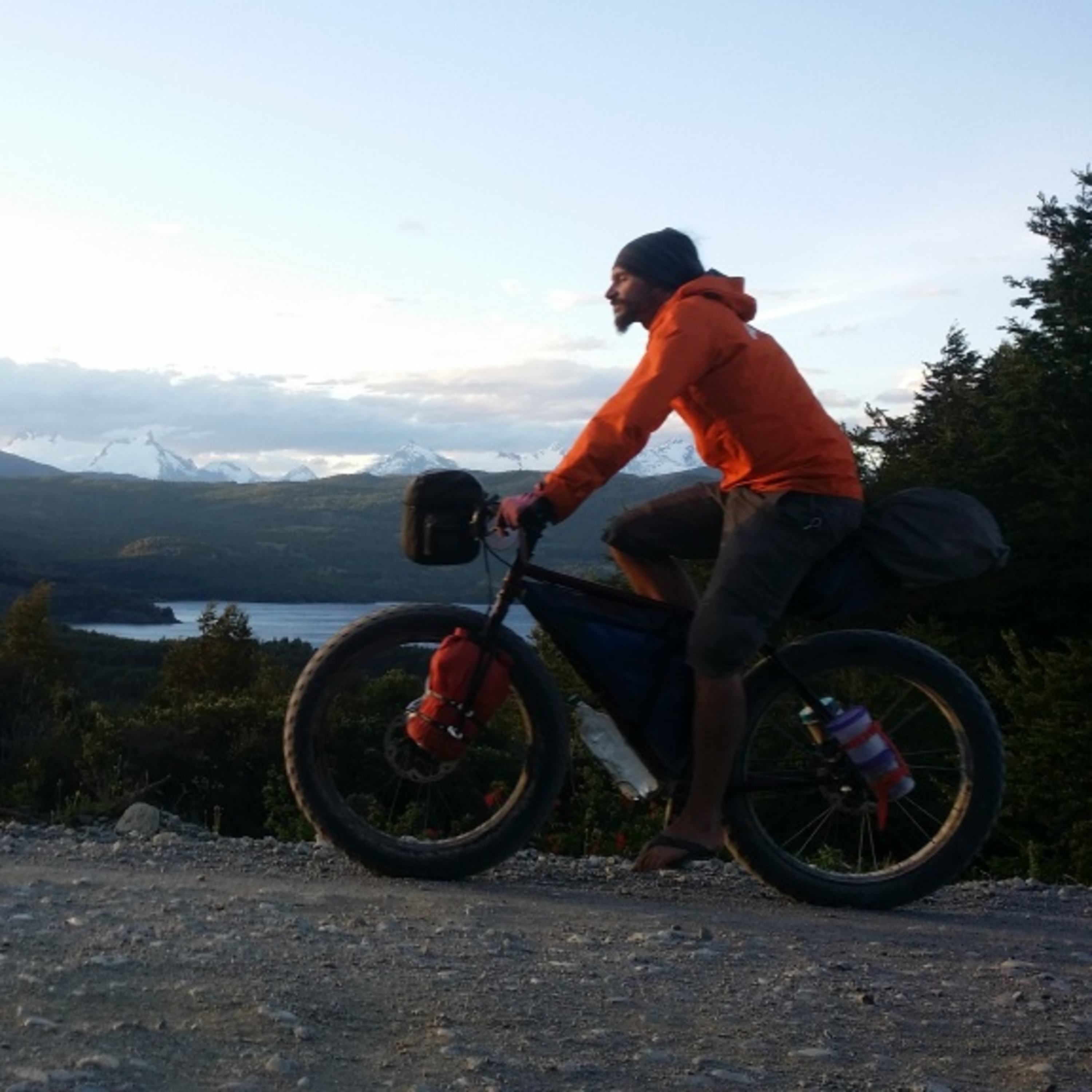 cover of episode Bikepacking 20,000 Miles from Alaska to Tierra del Fugo... Barefoot