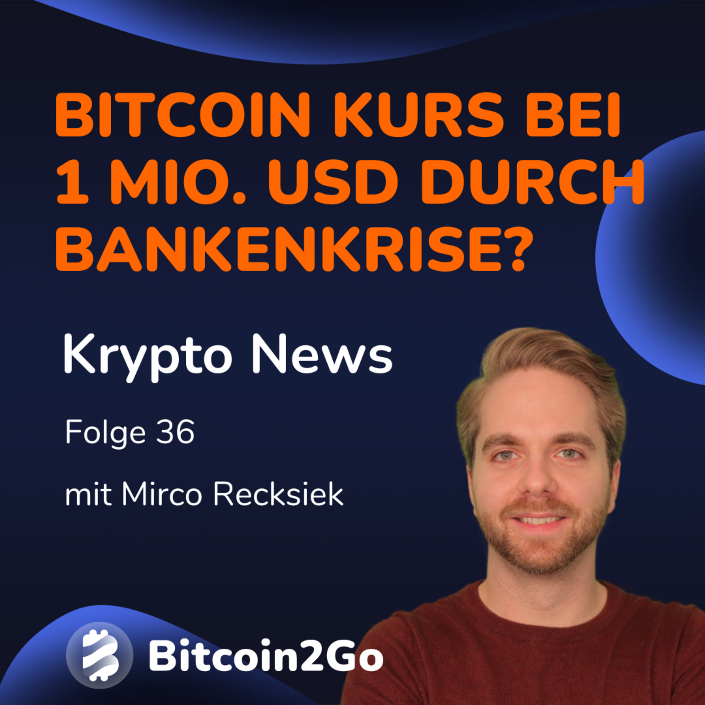 WETTE: BITCOIN in 90 Tagen bei 1.000.000$ durch Bankenkrise - Kann das stimmen? | KryptoNews episode artwork