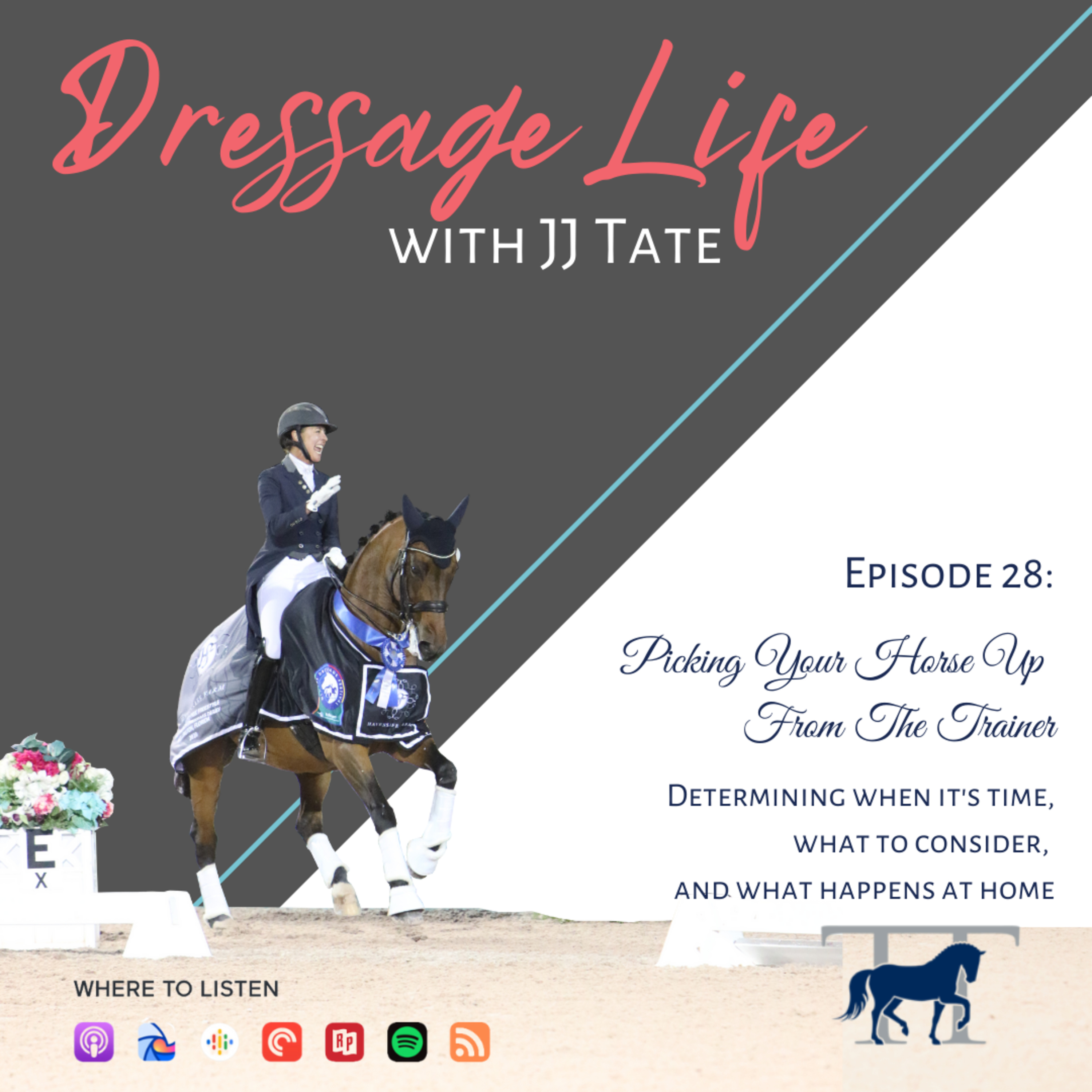 028. Picking Your Horse Up From The Trainer | Determining when it's time, what to consider, and what happens at home. episode artwork