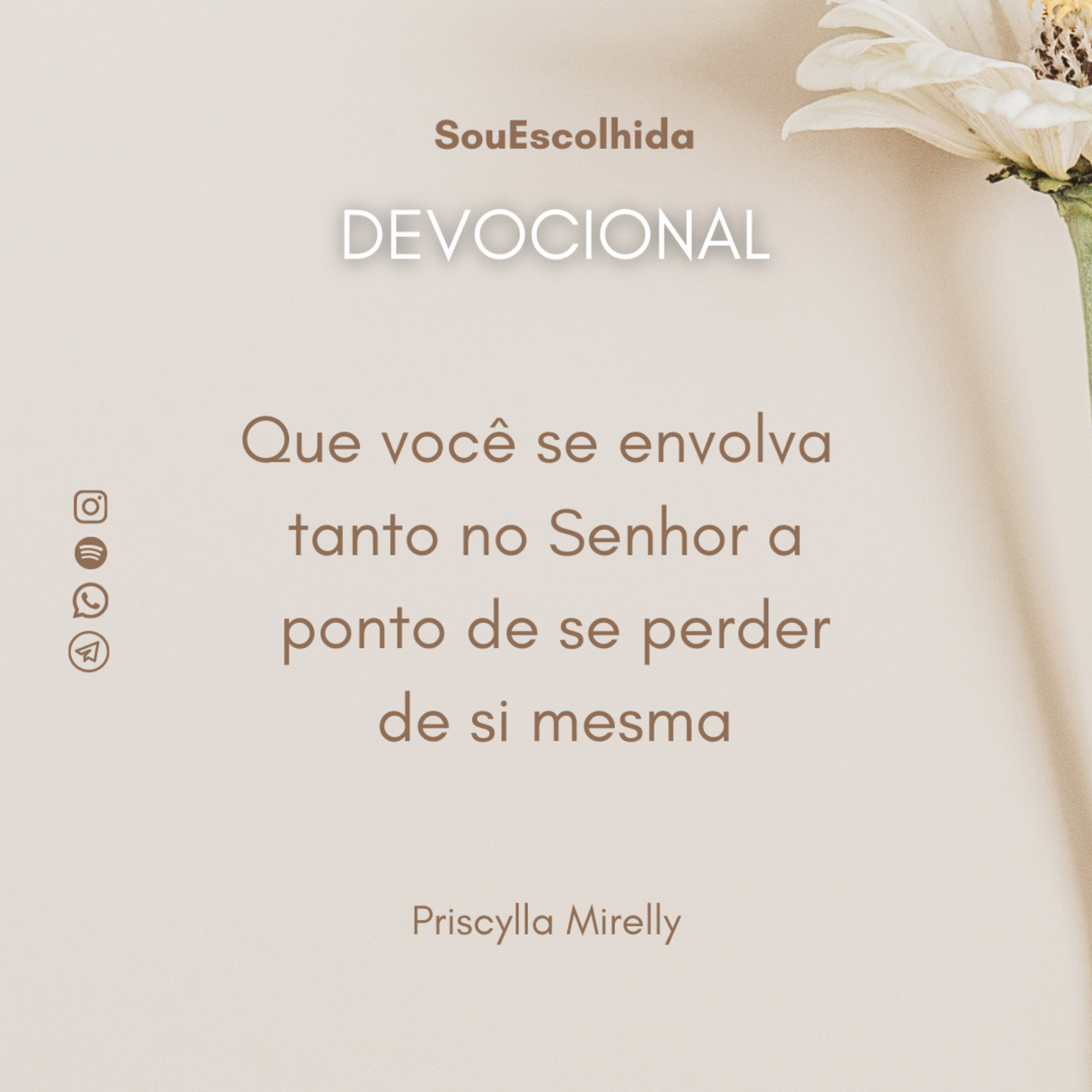 Que você se envolva tanto no Senhor a ponto de se perder de si mesma episode artwork