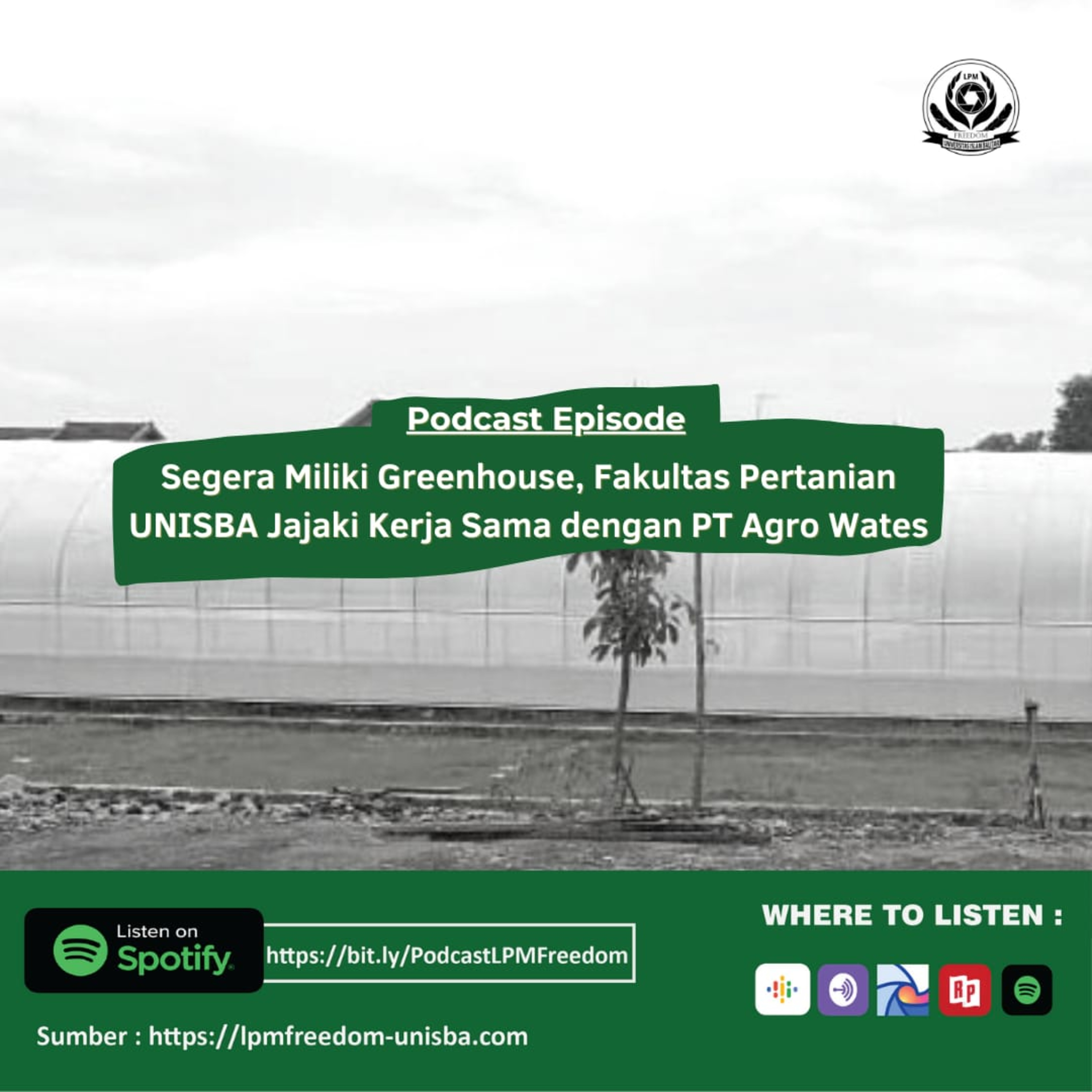 Segera Miliki Greenhouse, Fakultas Pertanian Unisba Jajaki Kerjasama dengan PT Agro Wates 