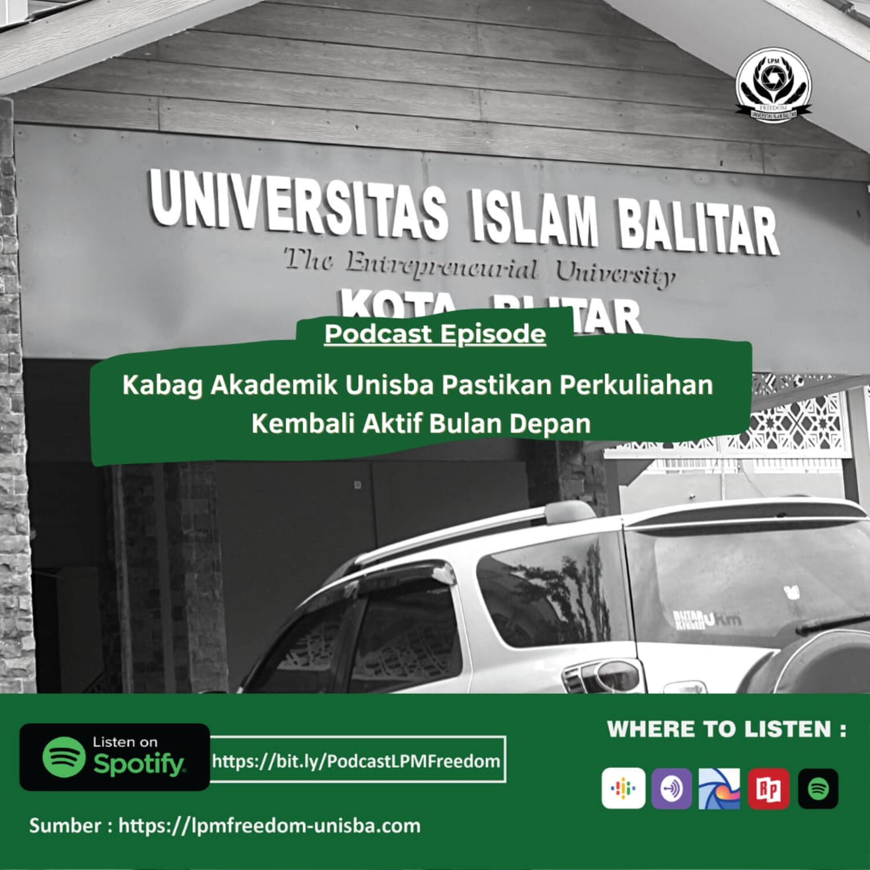 Kabag Akademik Unisba Pastikan Perkuliahan Kembali Aktif Bulan Depan

 episode artwork