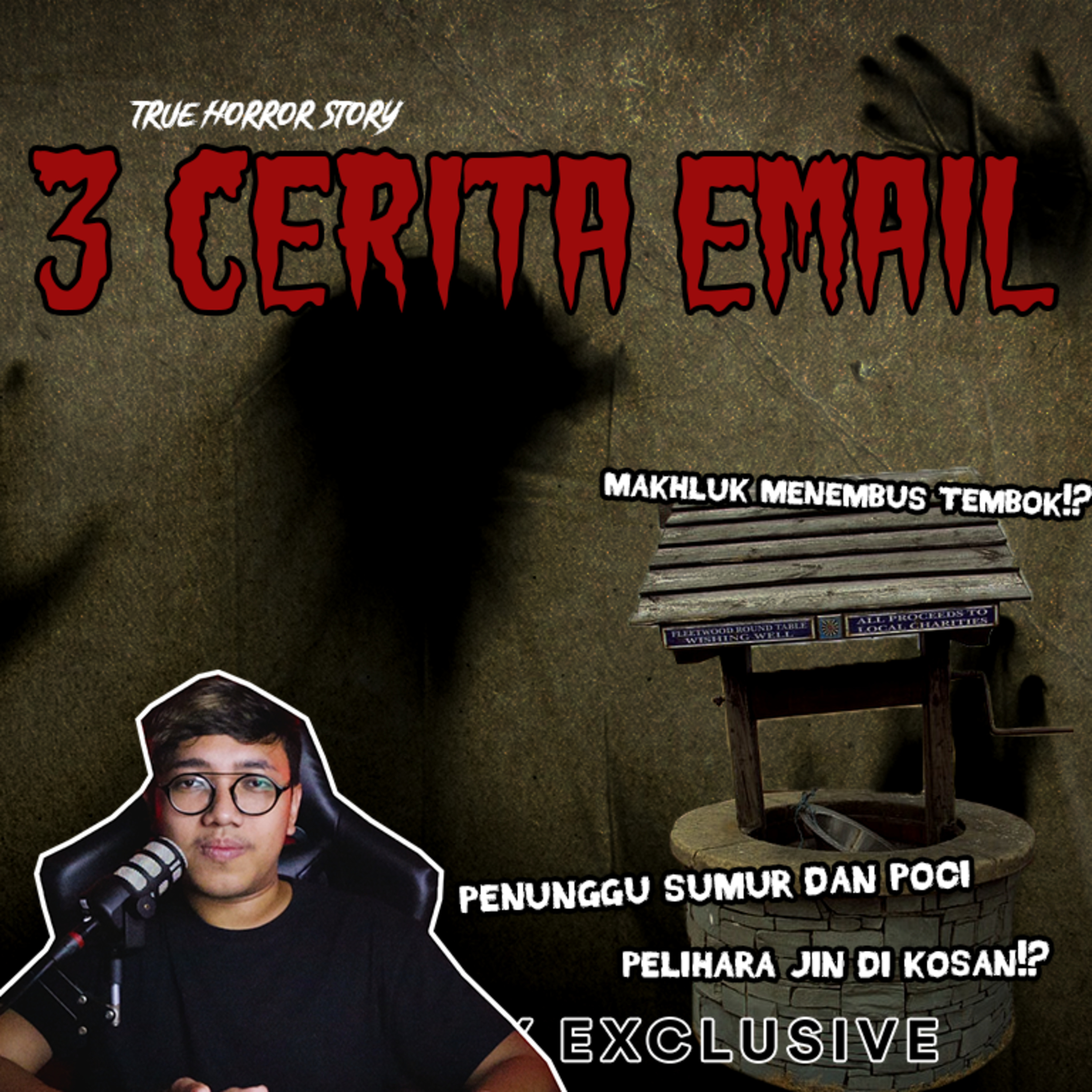 DARI PENUNGGU SUMUR DAN POCONG SAMPING RUMAH SAMPAI MAKHLUK PELIHARAAN BAPAK KOS! (3 Cerita Horror) - Podcast Bagi Horror episode artwork