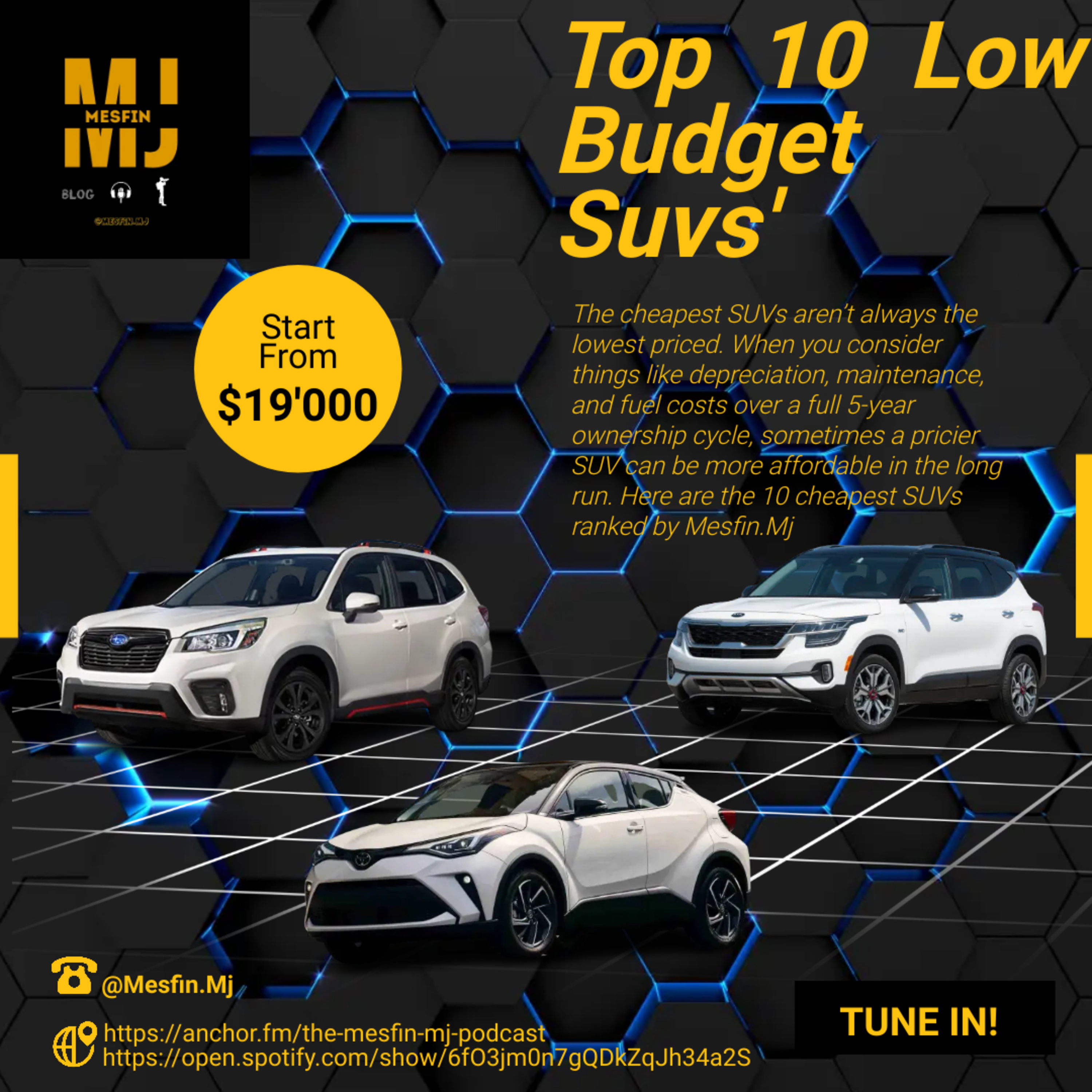 Top 10 Low budget SUVs  episode artwork