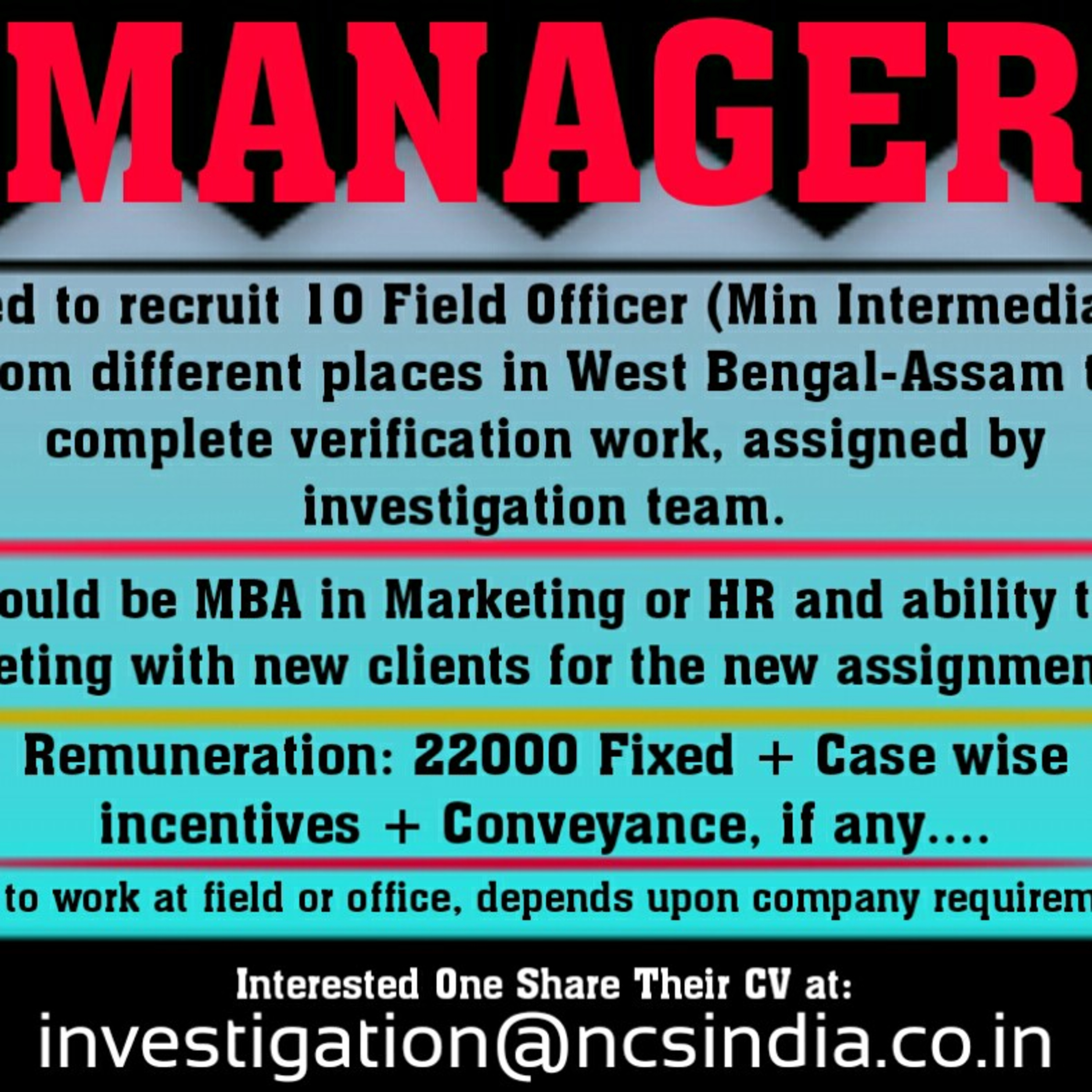 Urgent Requirements of Manager for Verification Services 