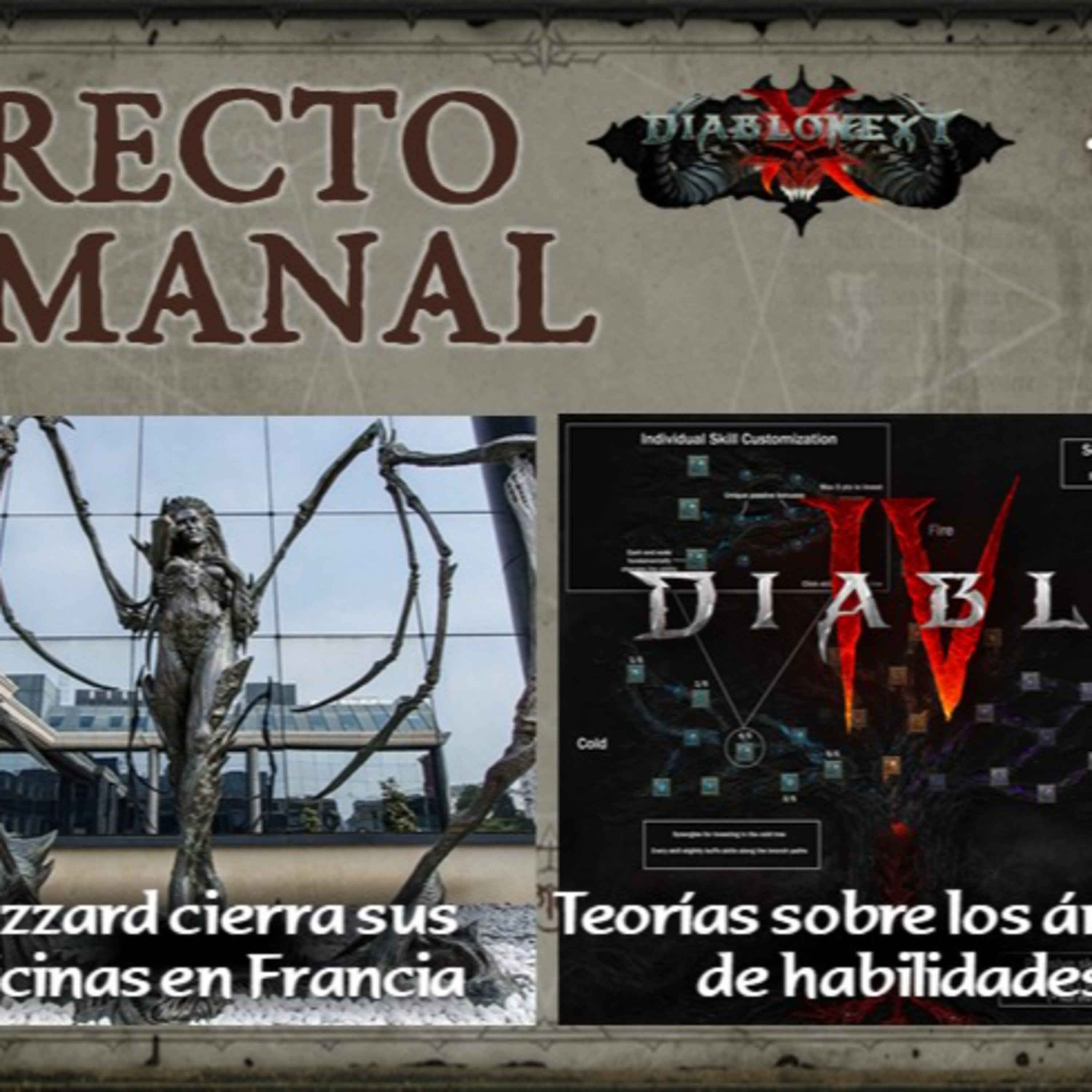Directo #20: Blizzard cierra oficinas en Francia + diseño de habilidades en D4 + cositas de Immortal episode artwork