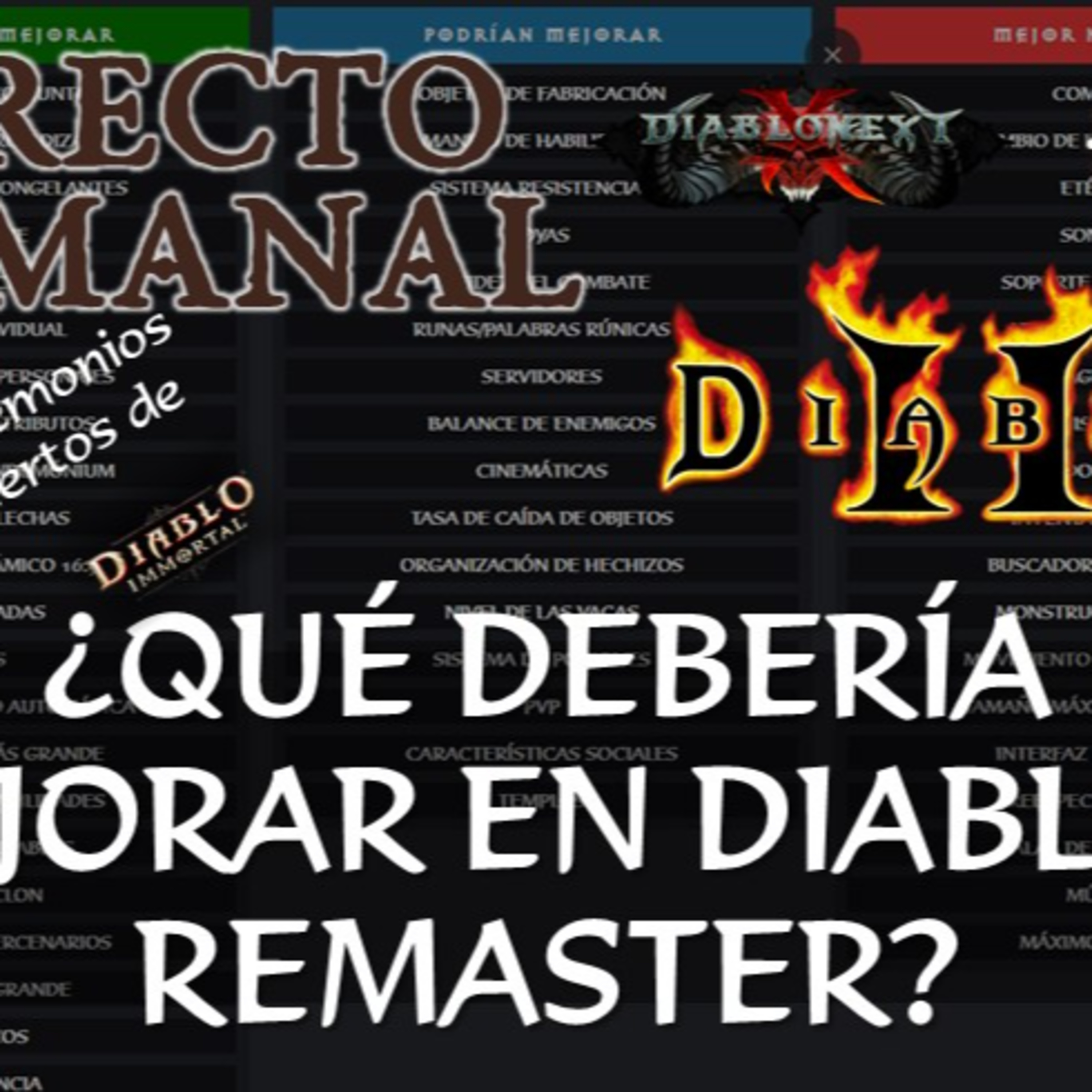 Directo #34: ¿Qué te gustaría que cambiara en el remake de Diablo II? + datamining de Immortal