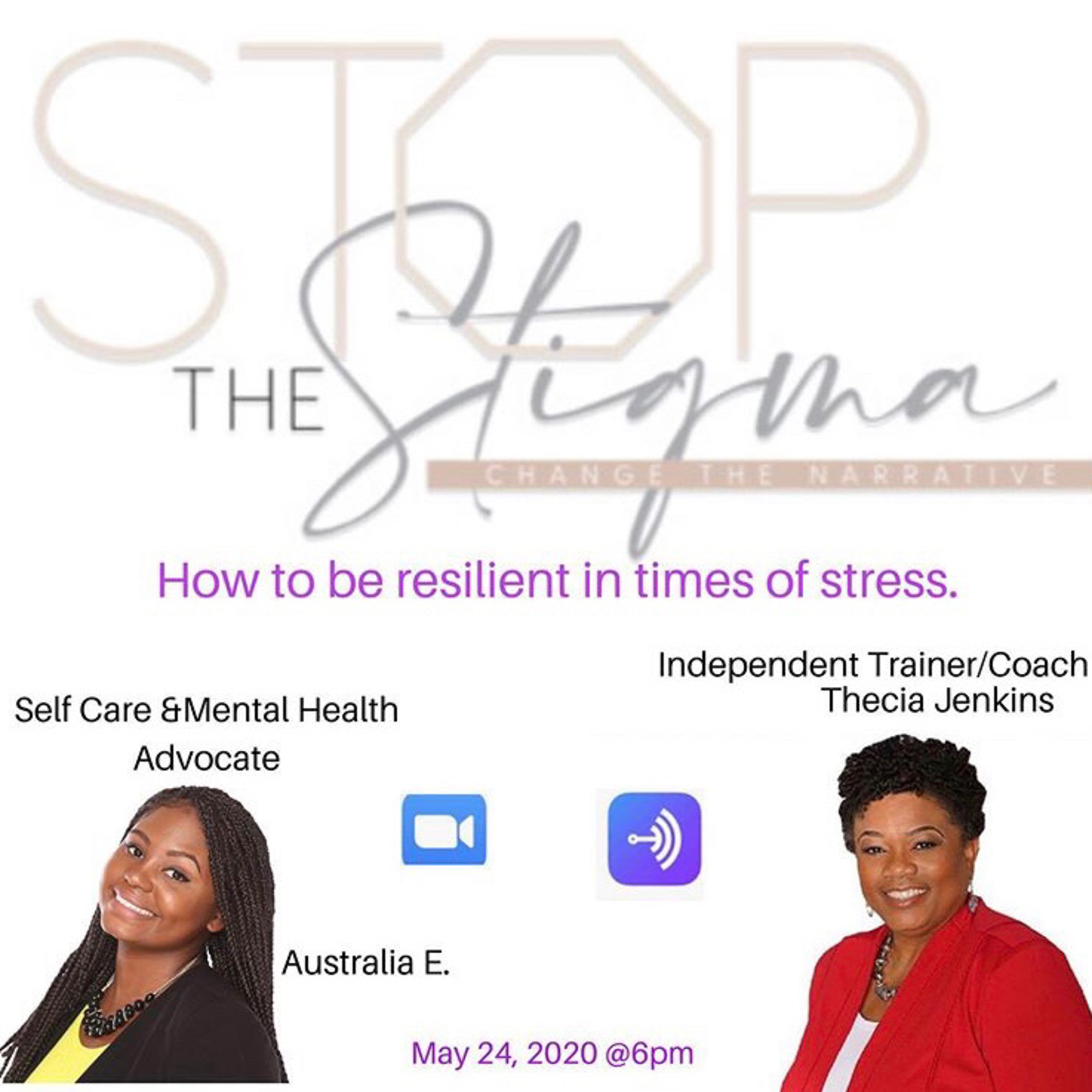 How to be resilient in times of stress with Coach Thecia Jenkins  episode artwork