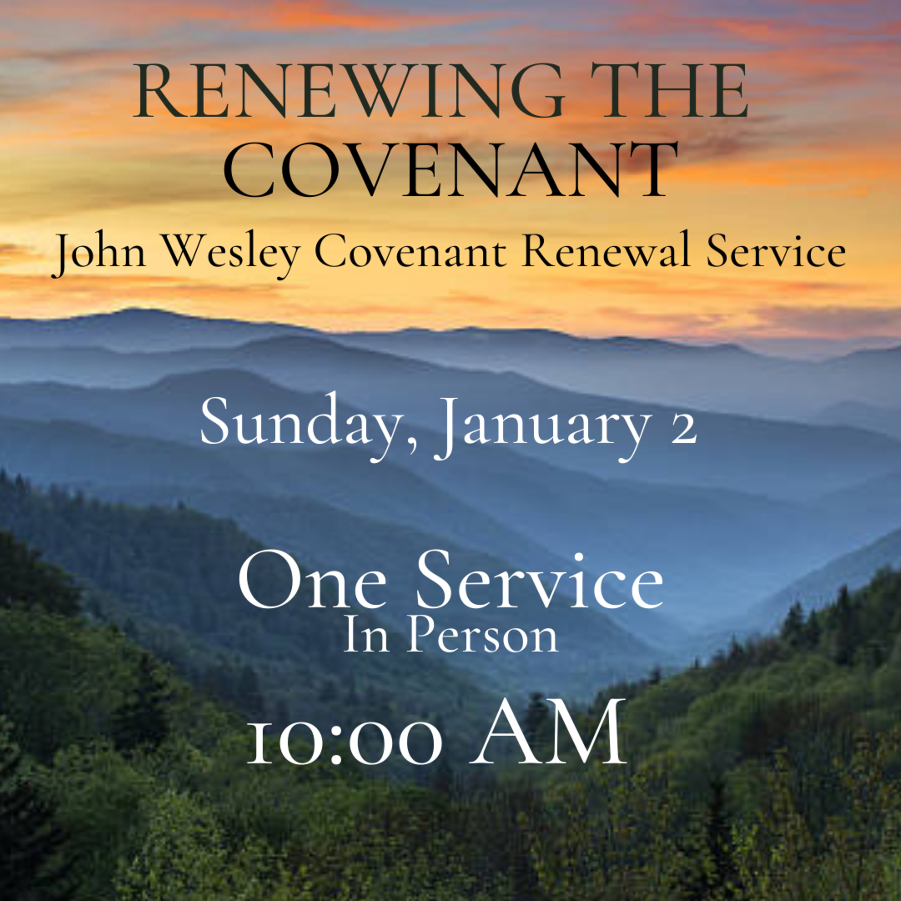 Covenant Renewal Service (1/2/22) episode artwork