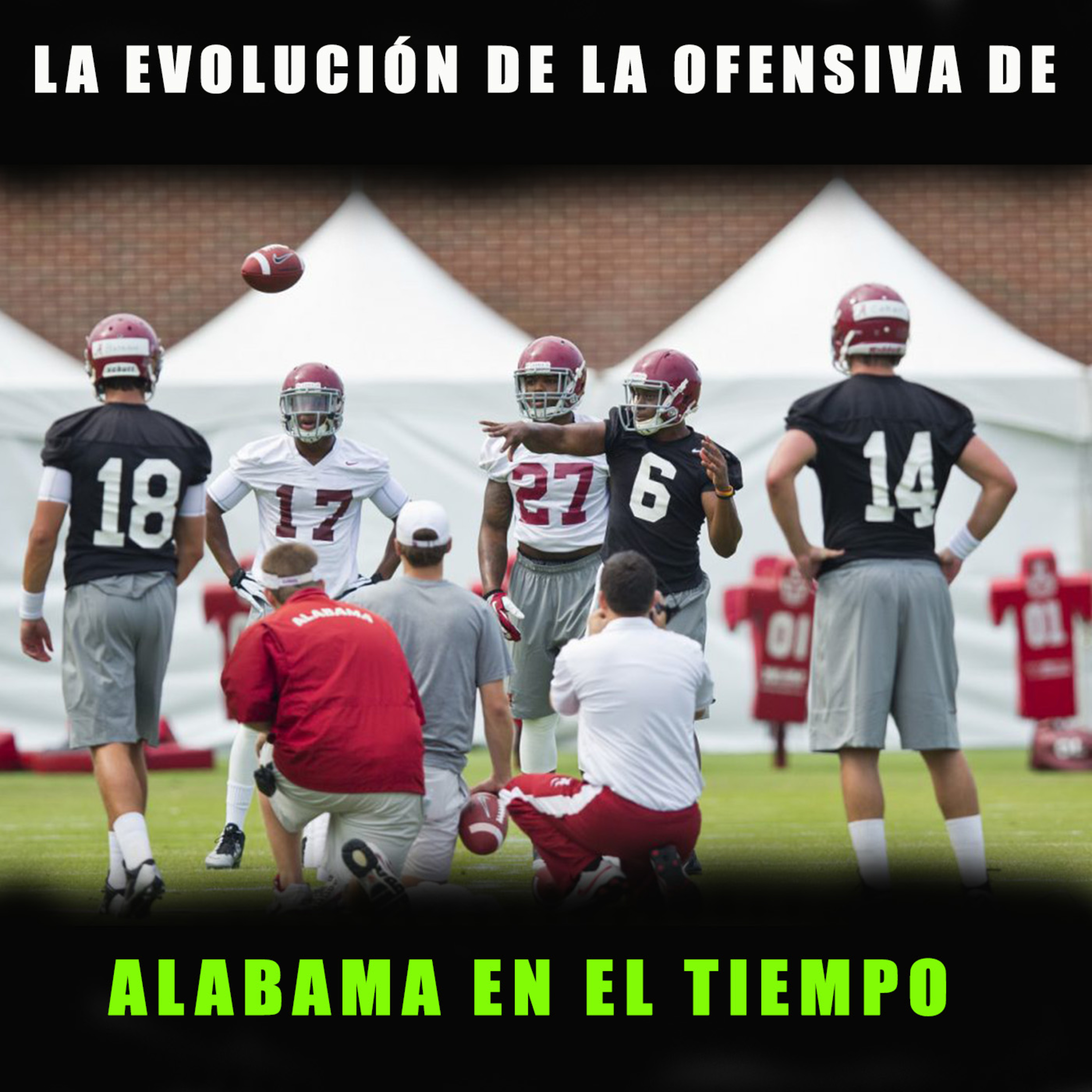 La evolución de la ofensiva de Alabama, que universidad no entra al video juego de la NCAA Football, Pro Days de la semana episode artwork
