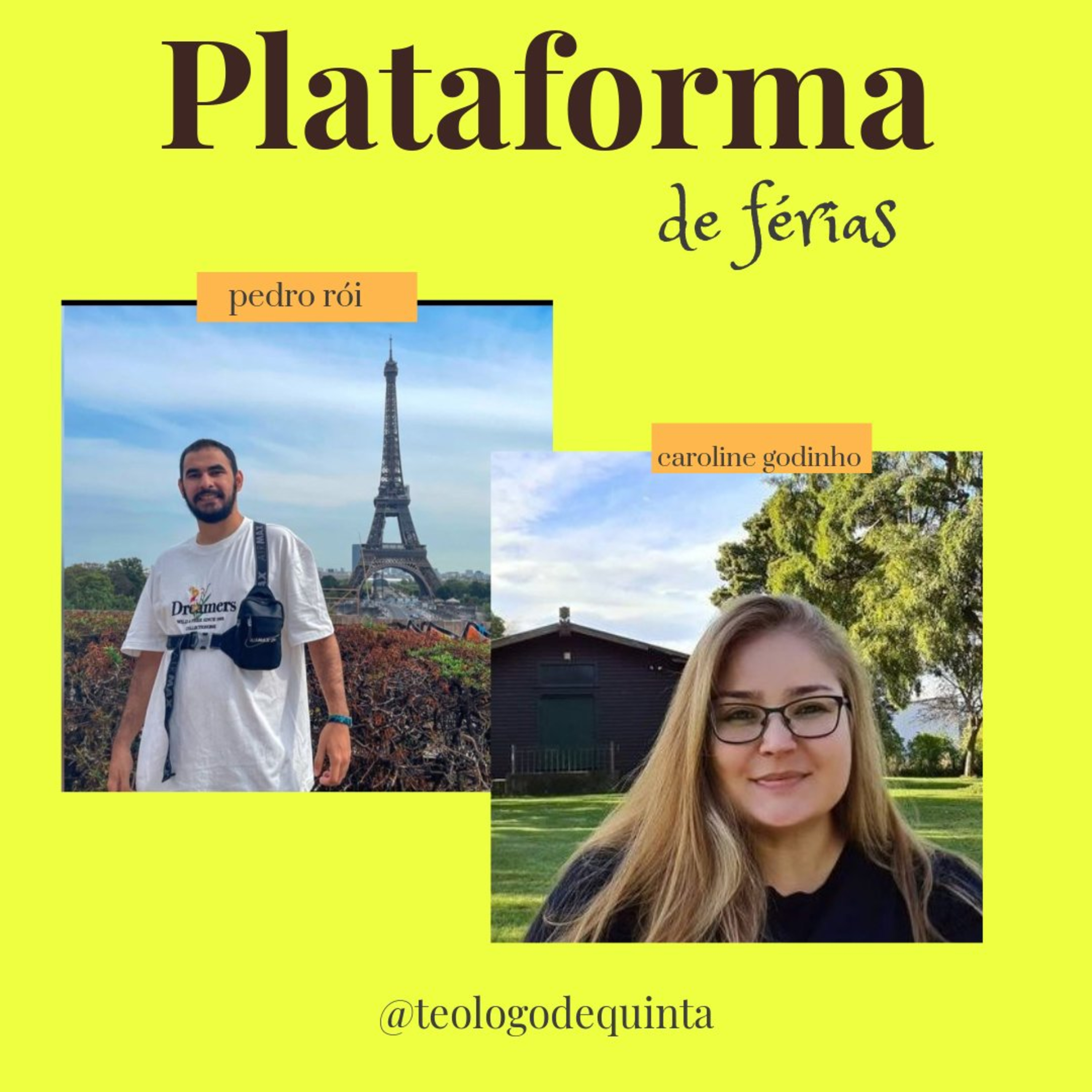 Pedro Rói e Carol Godinho | PLATAFORMA DE FÉRIAS #01 episode artwork