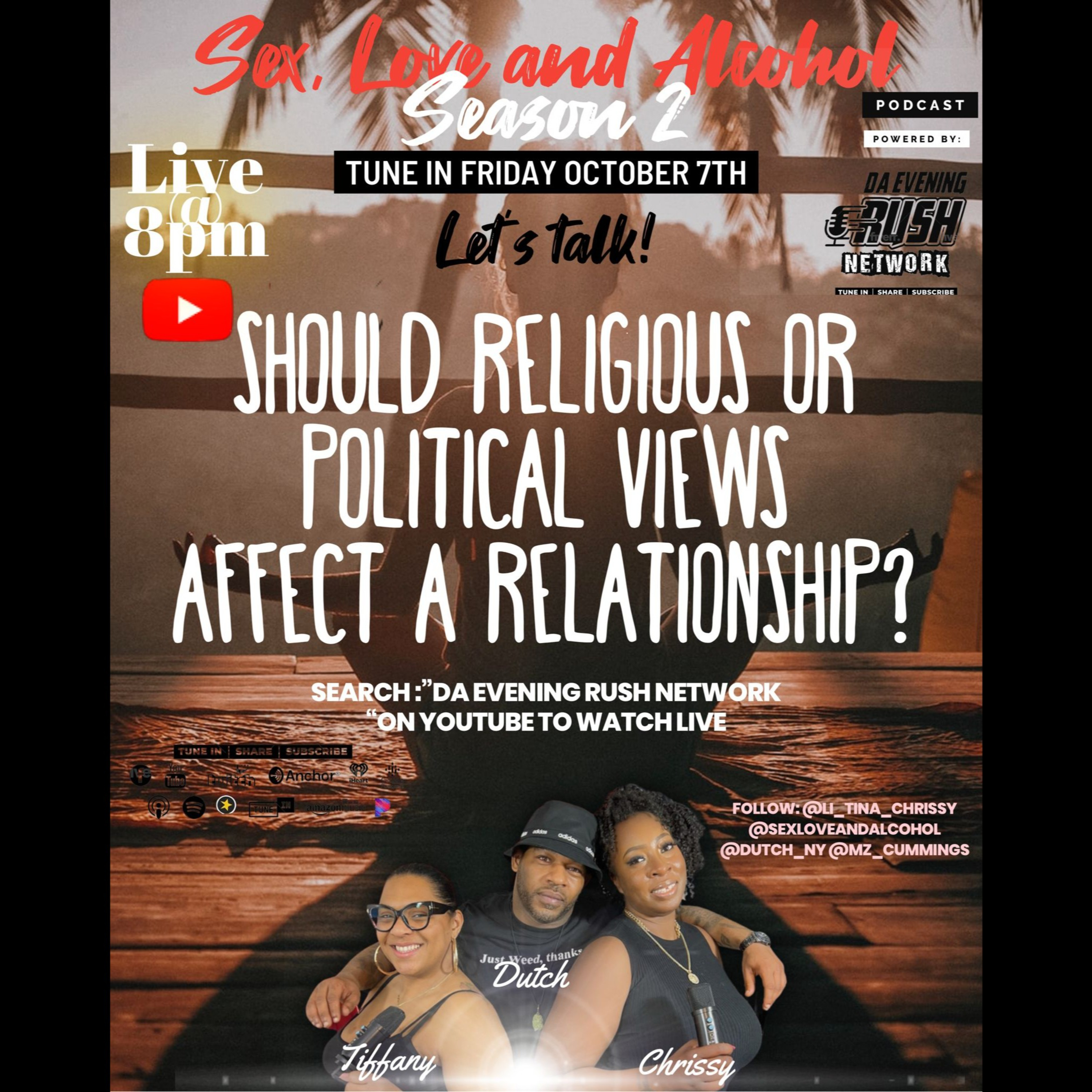 Sex, Love & Alcohol: Should Religious Or Political Views Affect A Relationship episode artwork