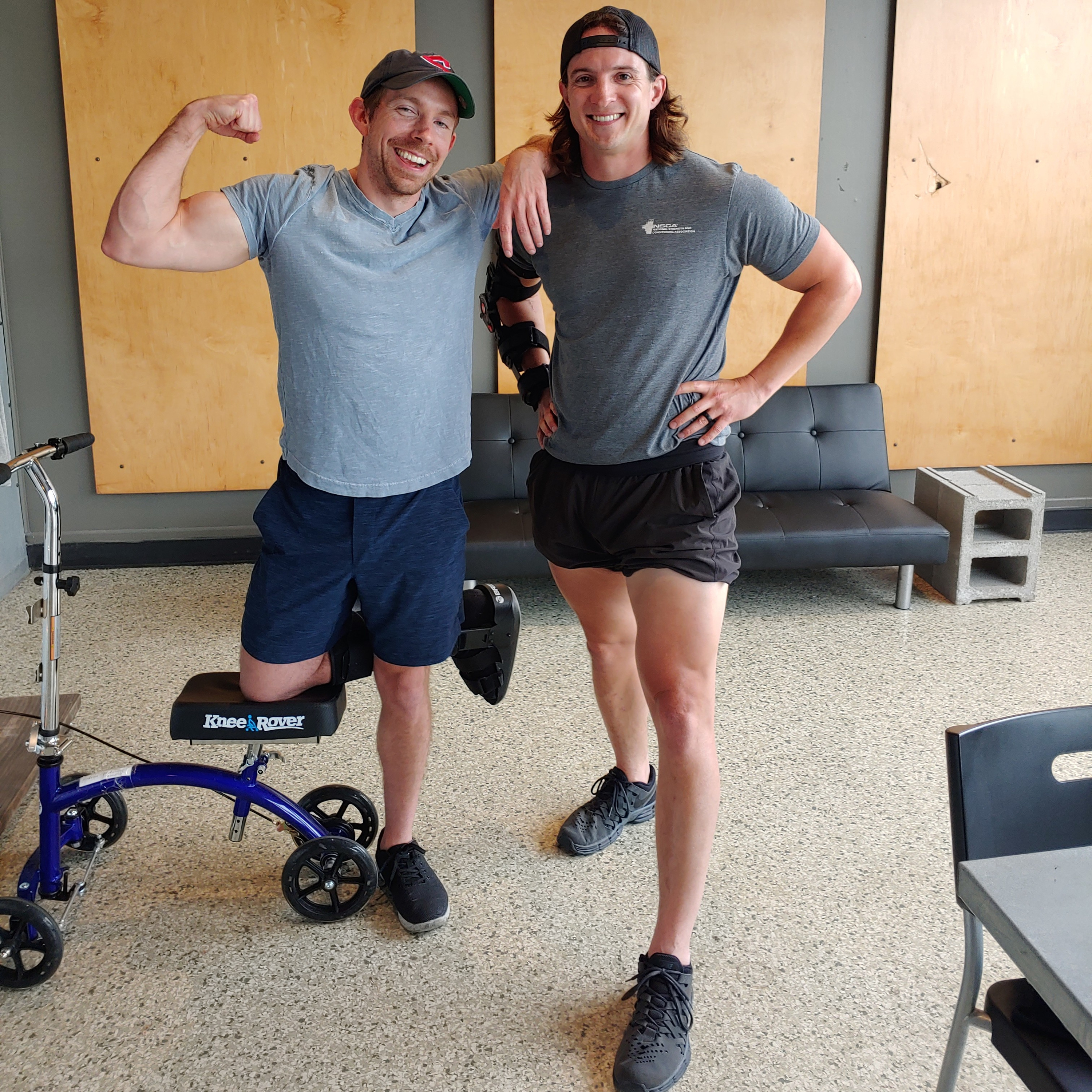 Andy Talks Fitness with Friends