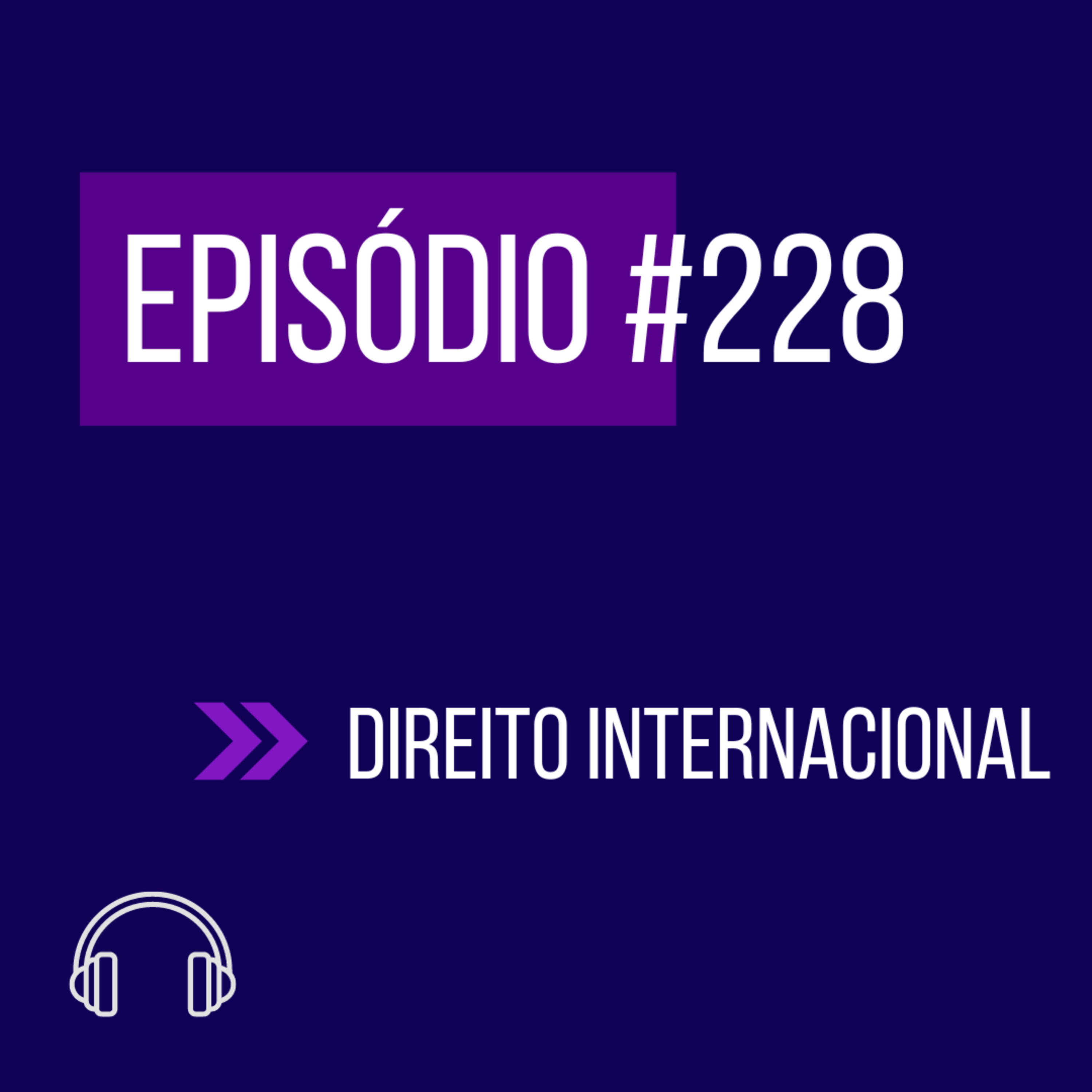 #228 - DIREITO INTERNACIONAL (XI UNIFICADO) episode artwork