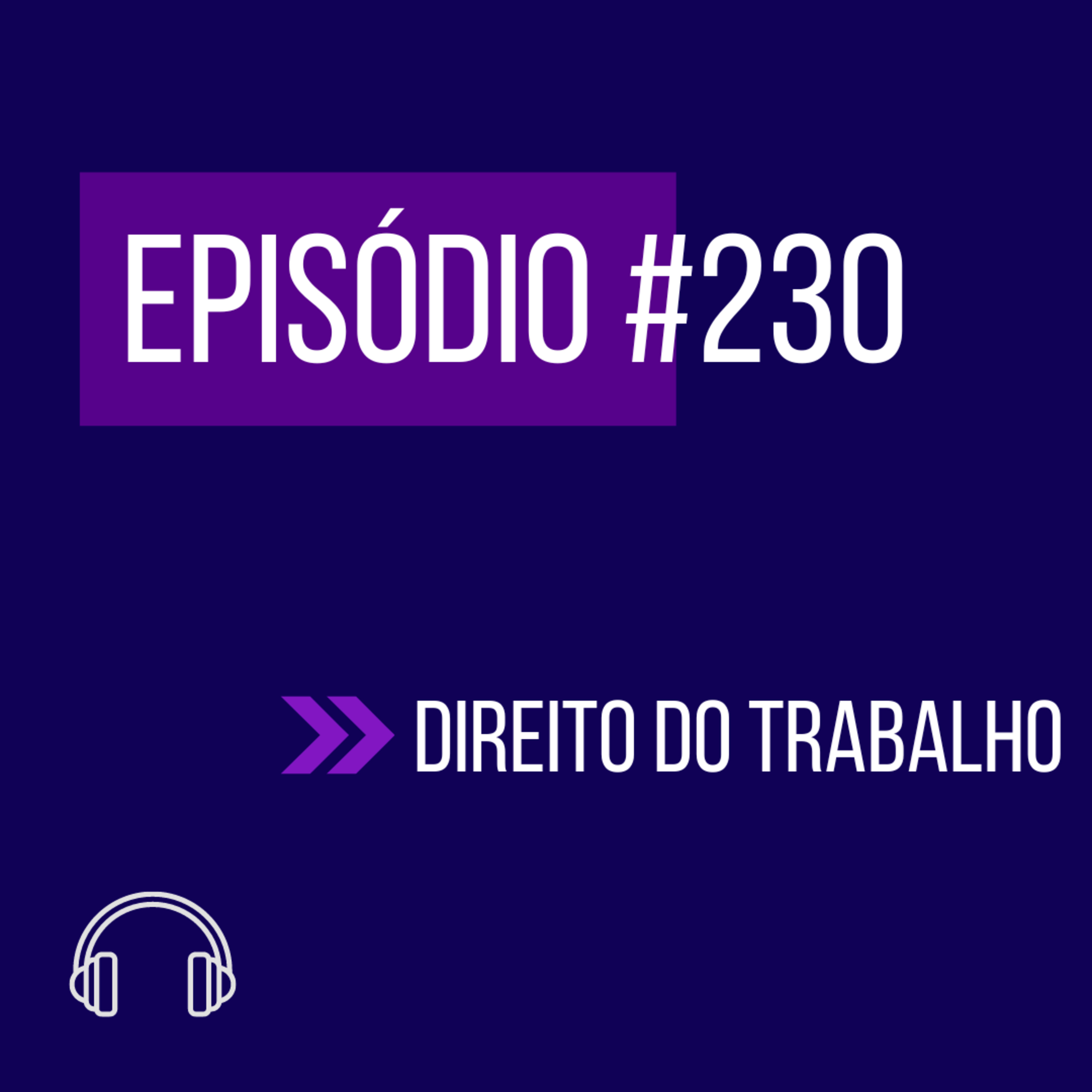 #230 - DIREITO DO TRABALHO (XI UNIFICADO) episode artwork
