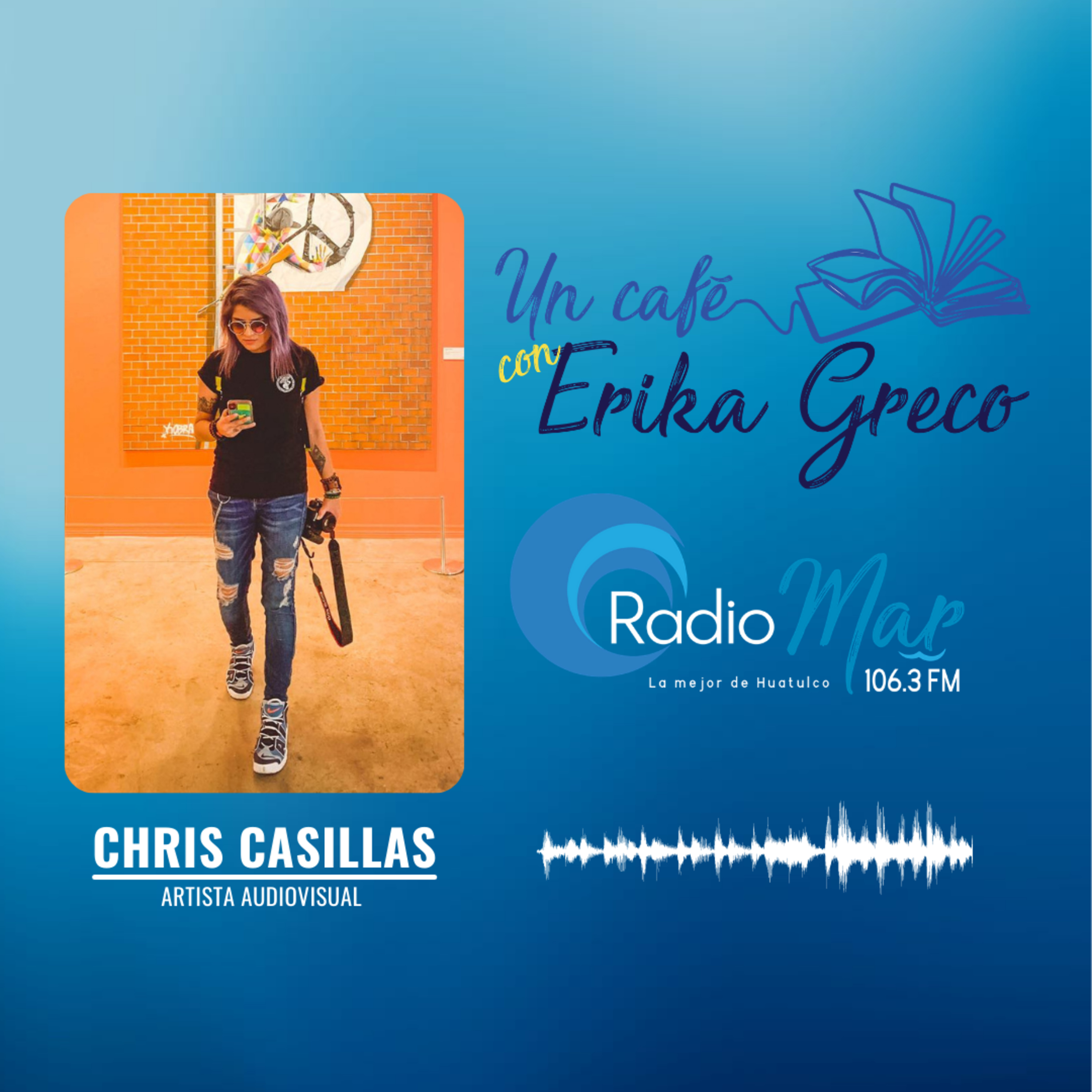 #UnCaféCon Erika Greco 20ABR2021 episode artwork