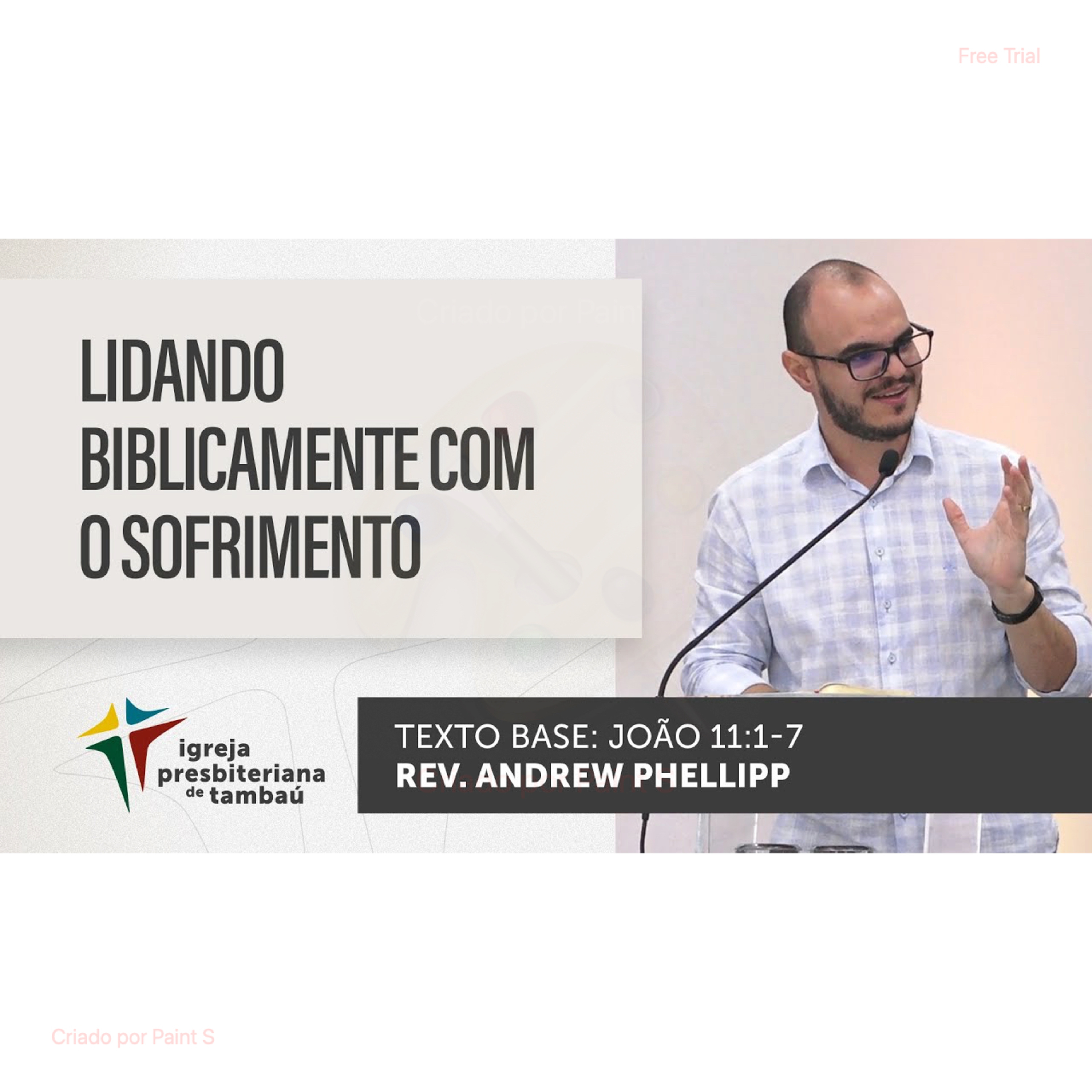 Lidando biblicamente com o sofrimento - Jo 11-1-7 - rev Andrew Phellipp - em 29-01-2023 09h episode artwork