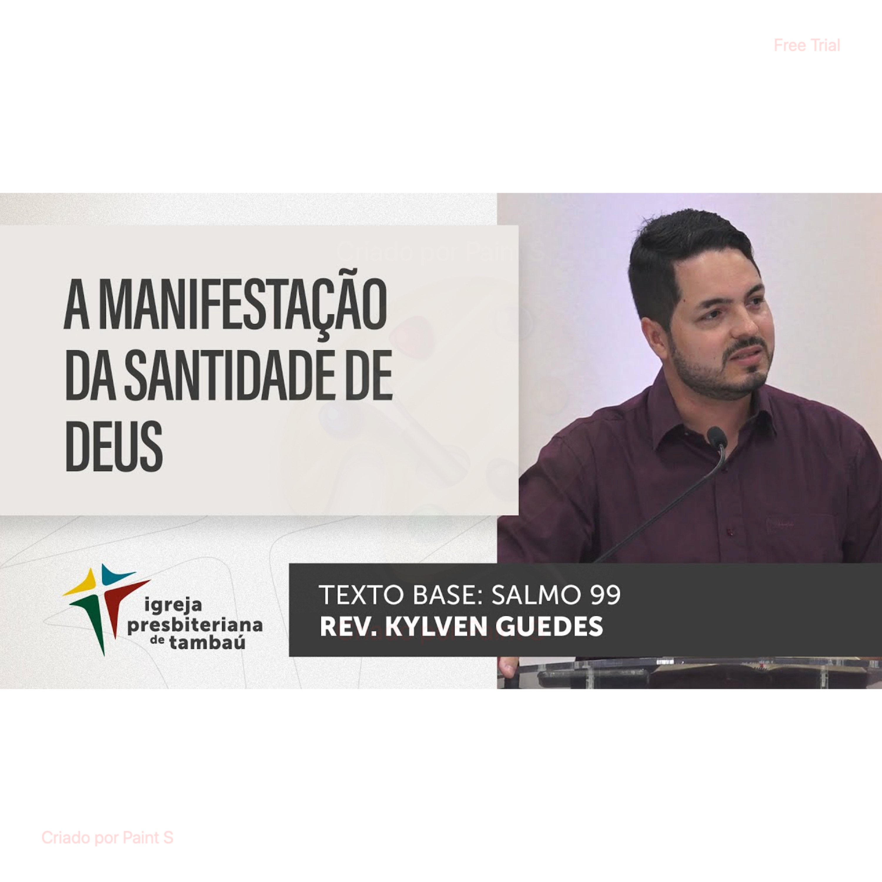 A manifestação da santidade de Deus - Sl 99 - por rev Kylven Guedes - em 29-01-2023 09h episode artwork