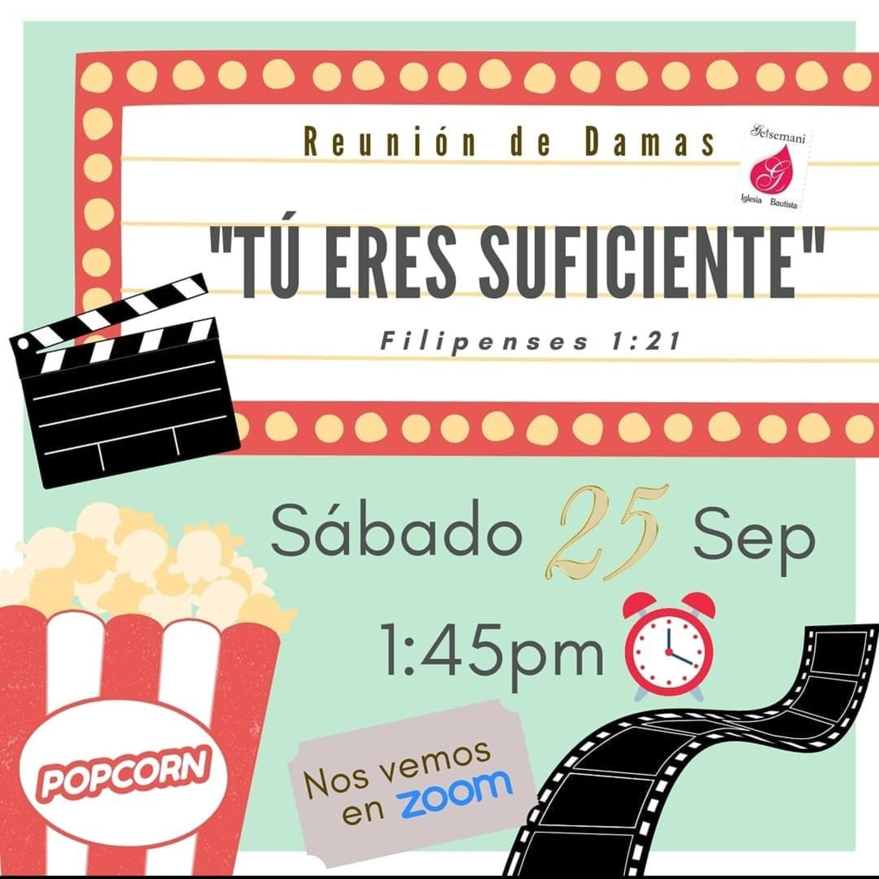 Reunión Damas Sábado 25 Sep2021 "Tú Eres Suficiente" Fil 1:21 episode artwork