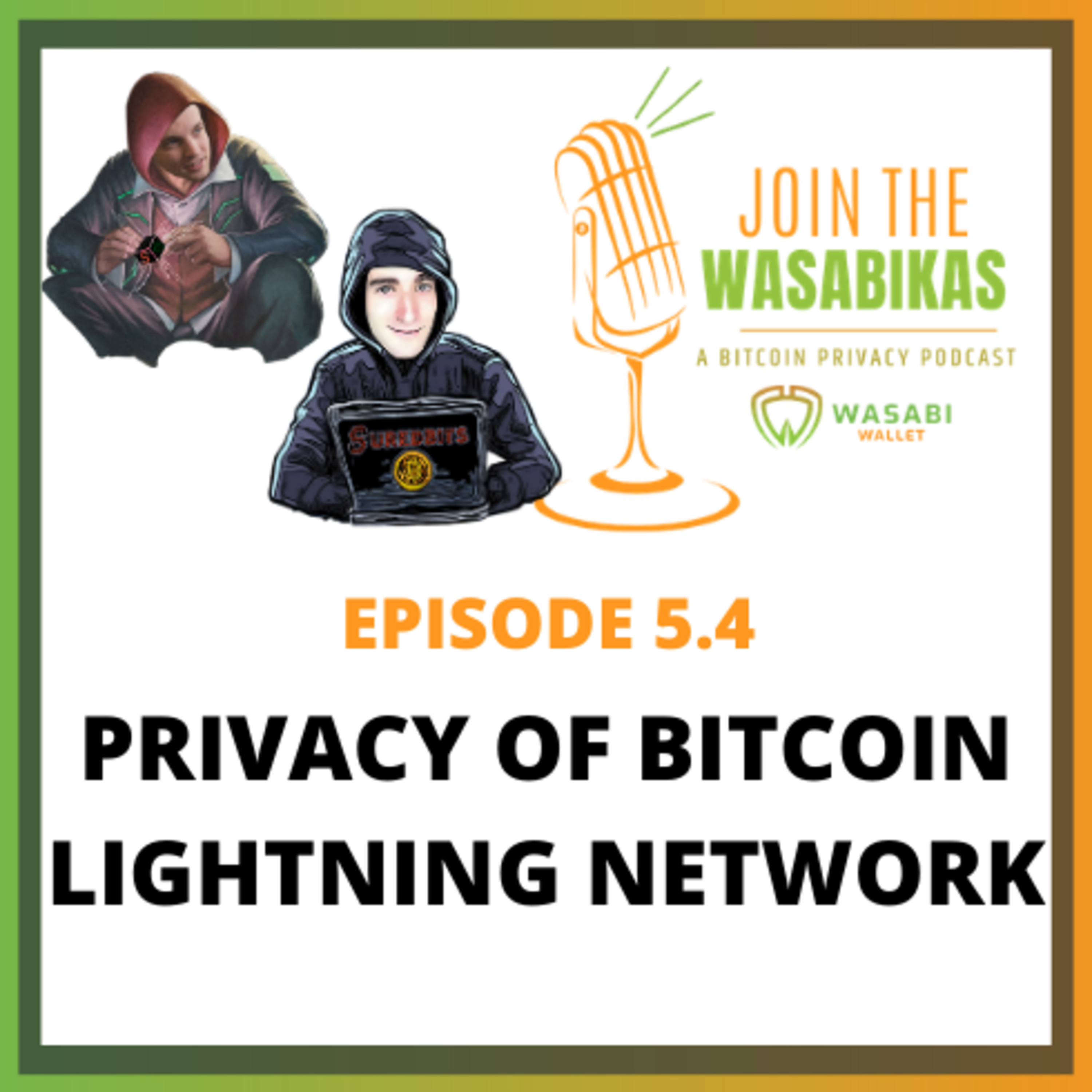 5.4 Privacy of Bitcoin Lightning Network || Chris Stewart & Nadav Kohen episode artwork