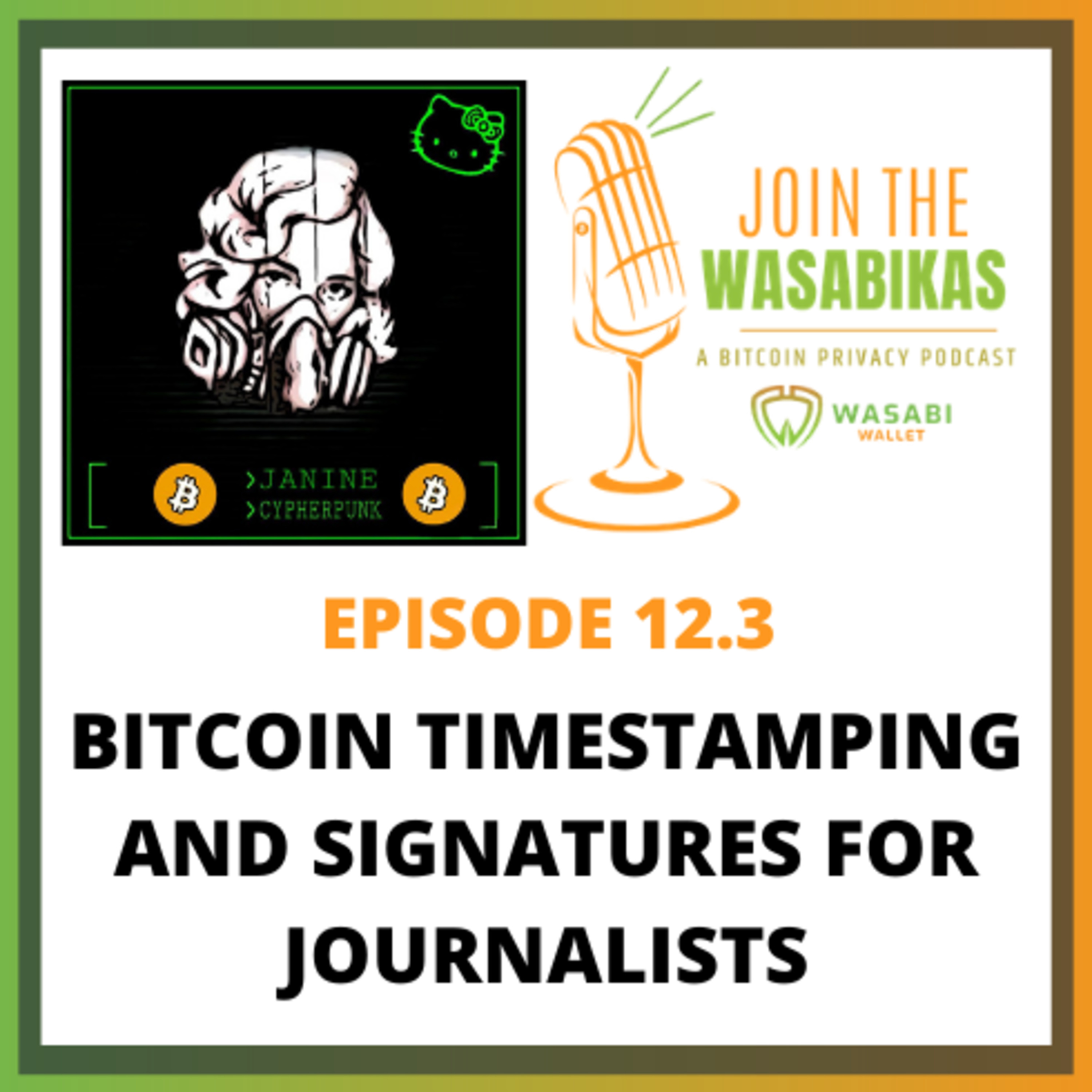 12.3 Bitcoin timestamping and signatures for journalists || Janine Römer episode artwork
