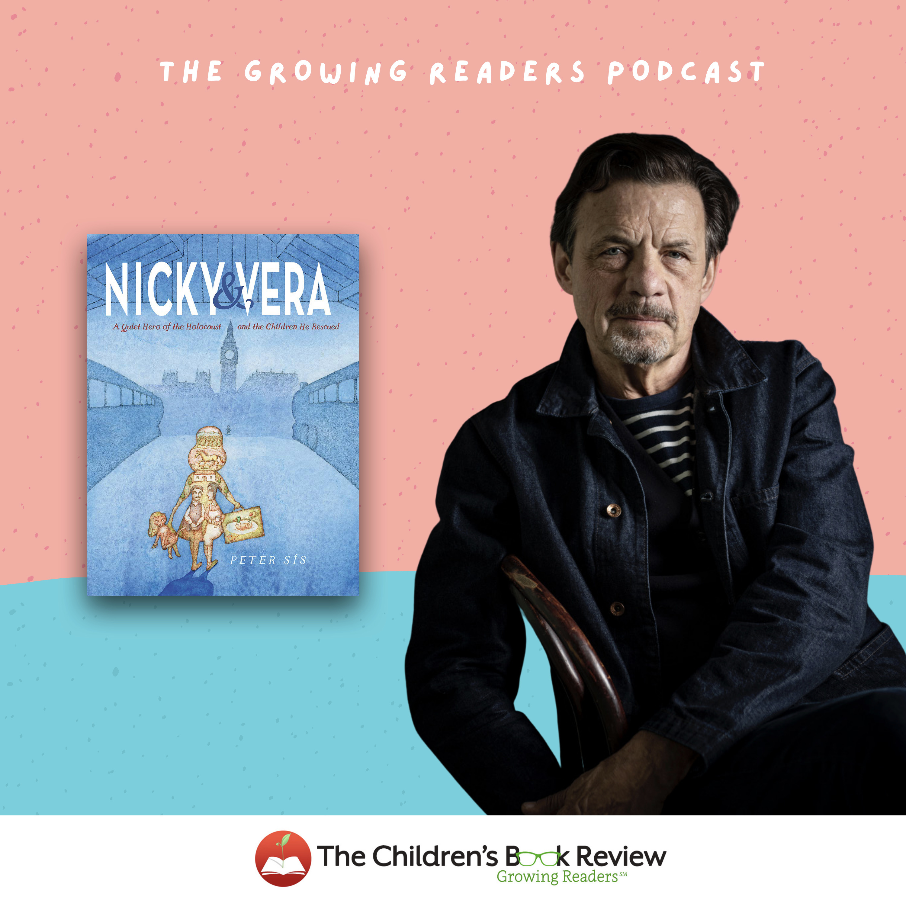Bianca with Peter Sís on Nicky & Vera: A Quiet Hero of the Holocaust and the Children He Rescued episode artwork