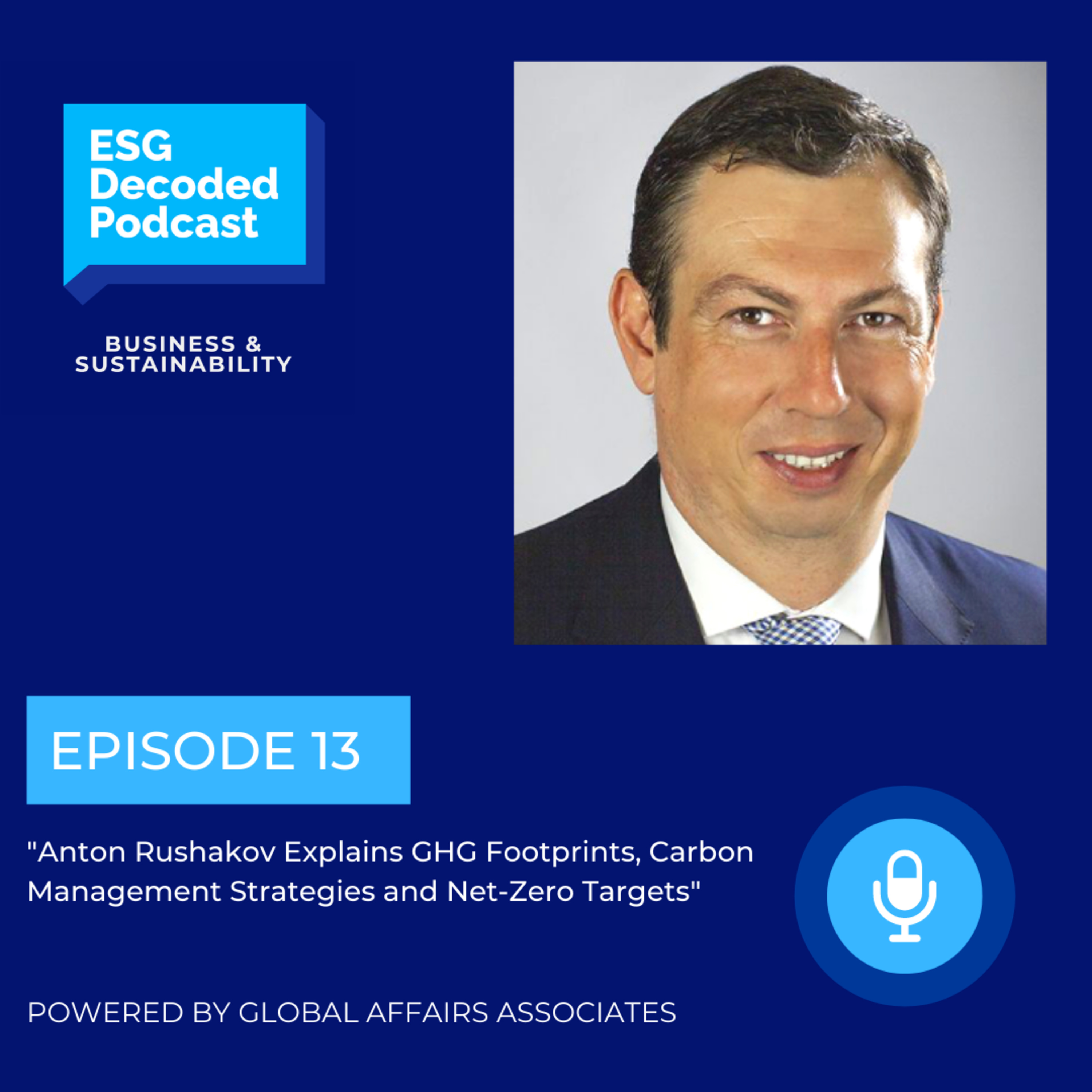 Anton Rushakov Explains GHG Footprints, Carbon Management Strategies and Net-Zero Targets episode artwork