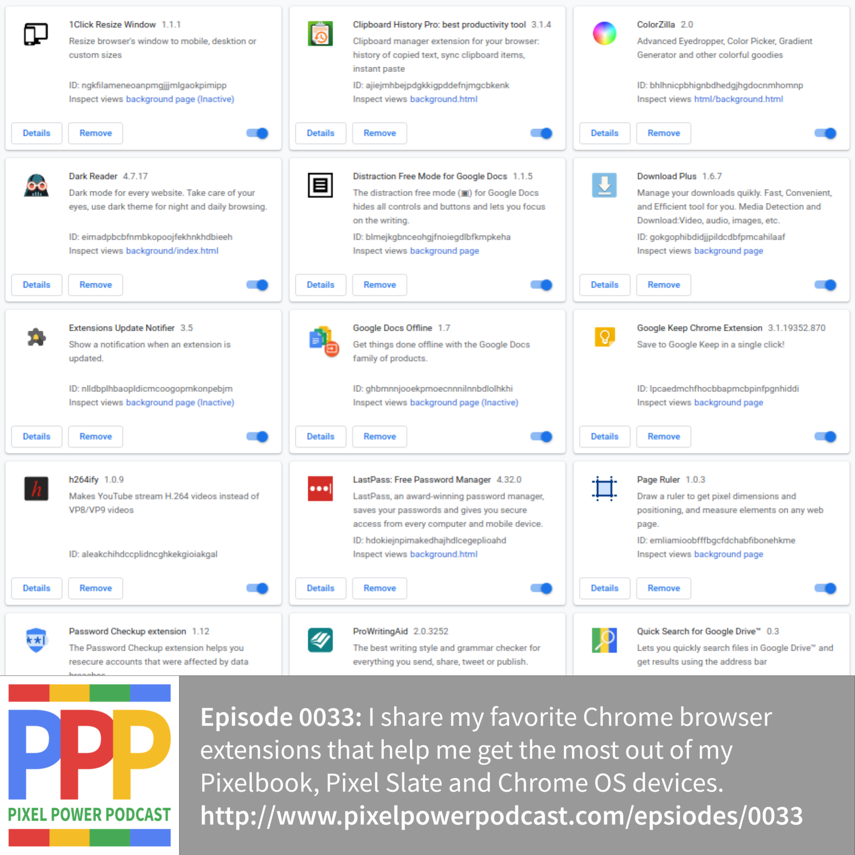 0033: My Favs Part V: Chrome Browser Extensions