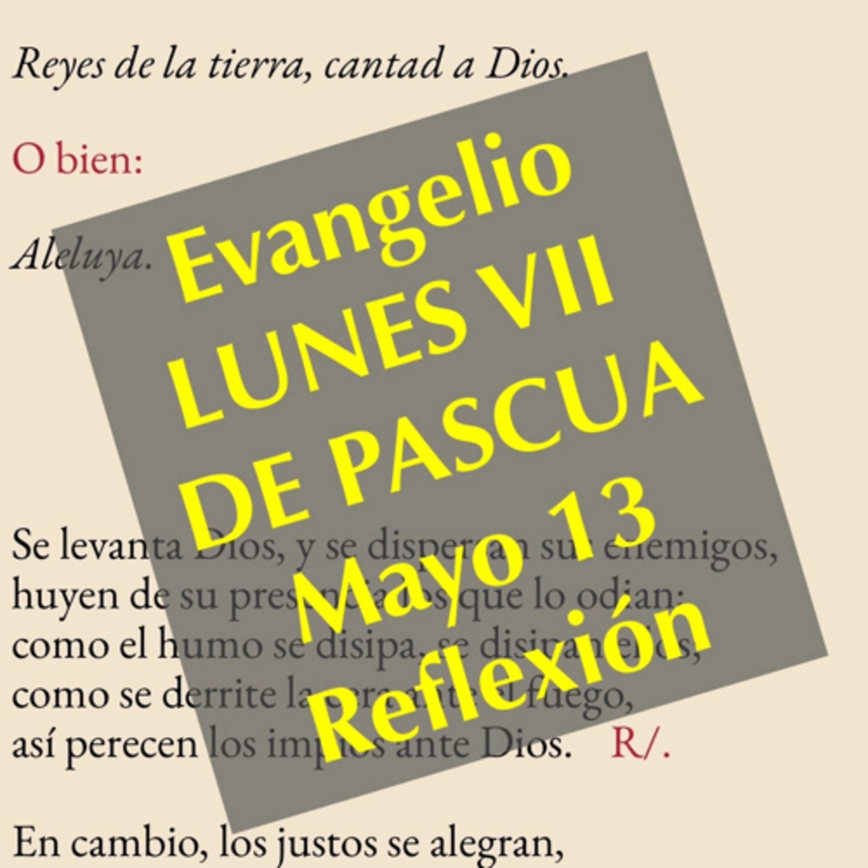 LUNES VII DE PASCUA. Mayo 13. Evangelio y reflexión. episode artwork