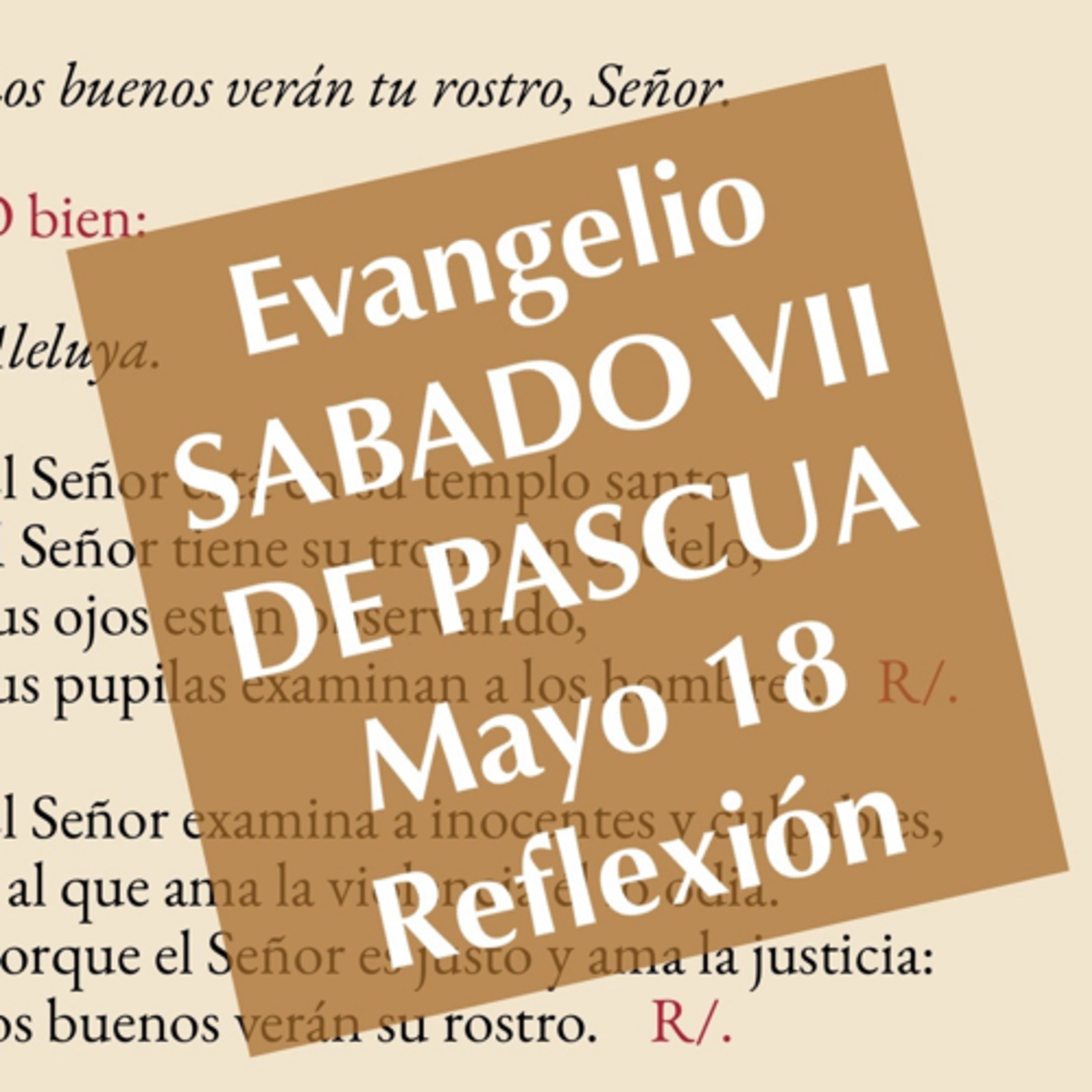 SABADO VII DE PASCUA. Mayo 18. Evangelio y reflexión. episode artwork