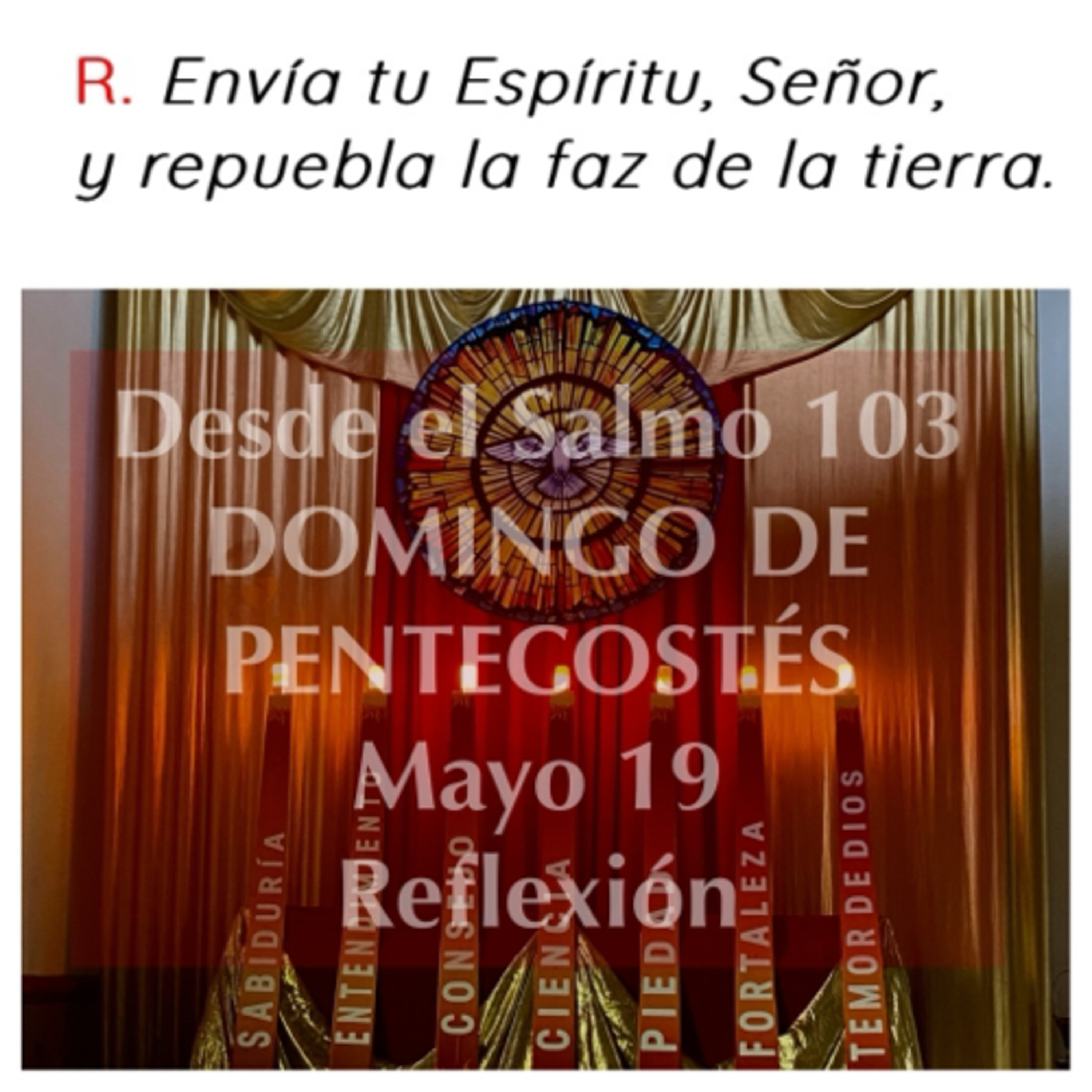 DOMINGO DE PENTECOSTÉS. Mayo 19. Evangelio y reflexión. episode artwork