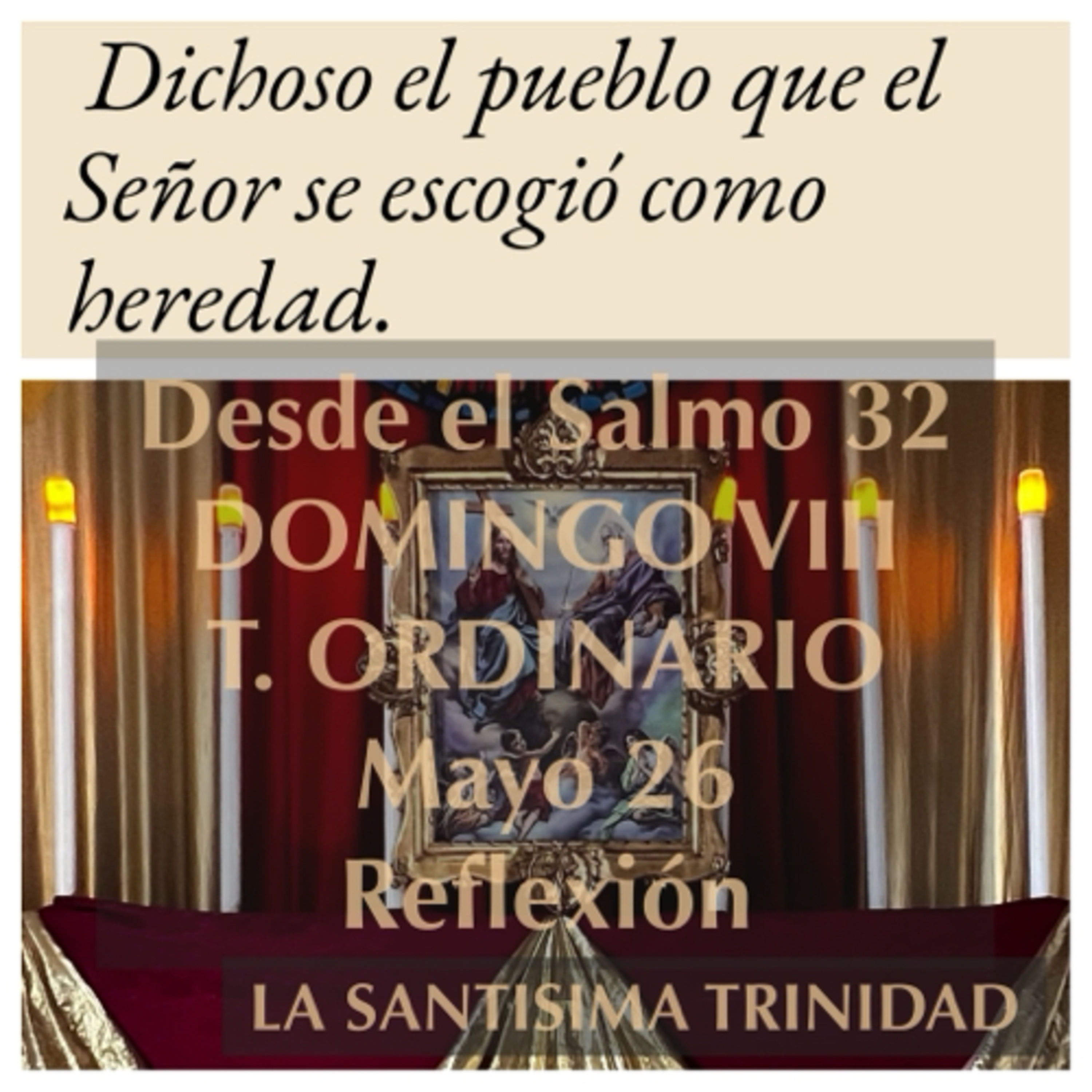 DOMINGO VIII DE TIEMPO ORDINARIO. Mayo 26. Evangelio y reflexión. LA SANTISIMA TRINIDAD. episode artwork