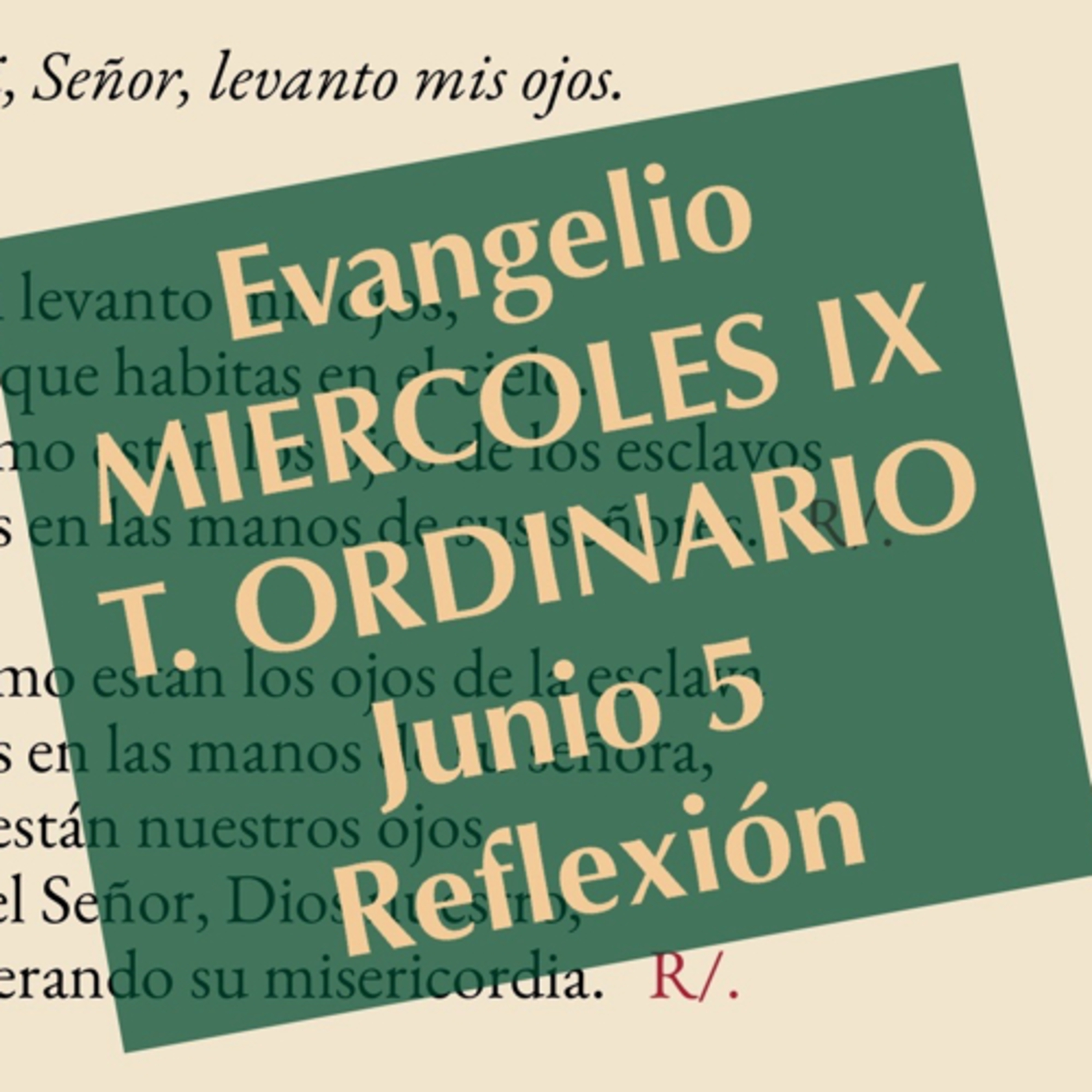 MIERCOLES IX DE TIEMPO ORDINARIO. Junio 5. Evangelio y reflexión. episode artwork
