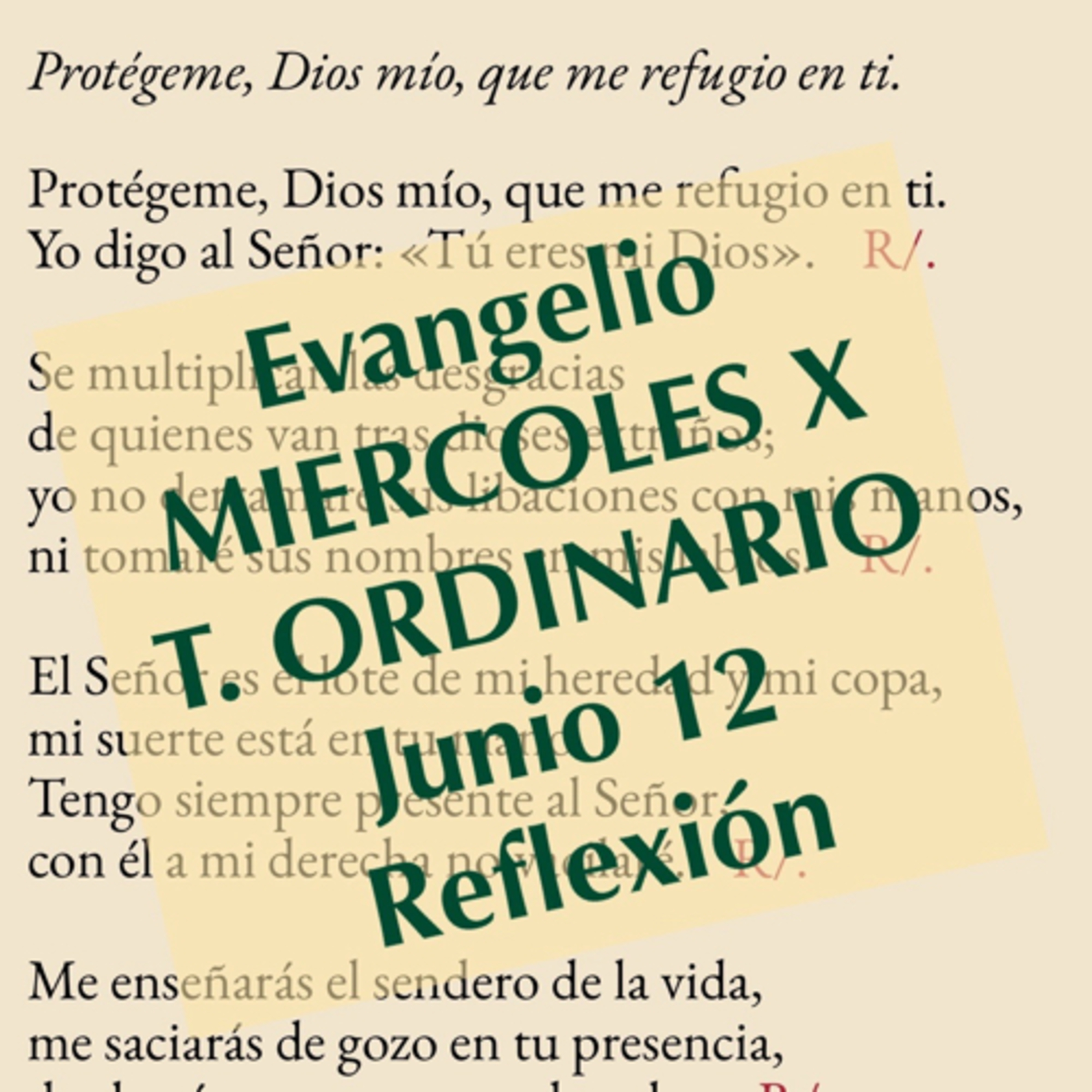 MIERCOLES X DE TIEMPO ORDINARIO. Junio 12. Evangelio y reflexión. episode artwork