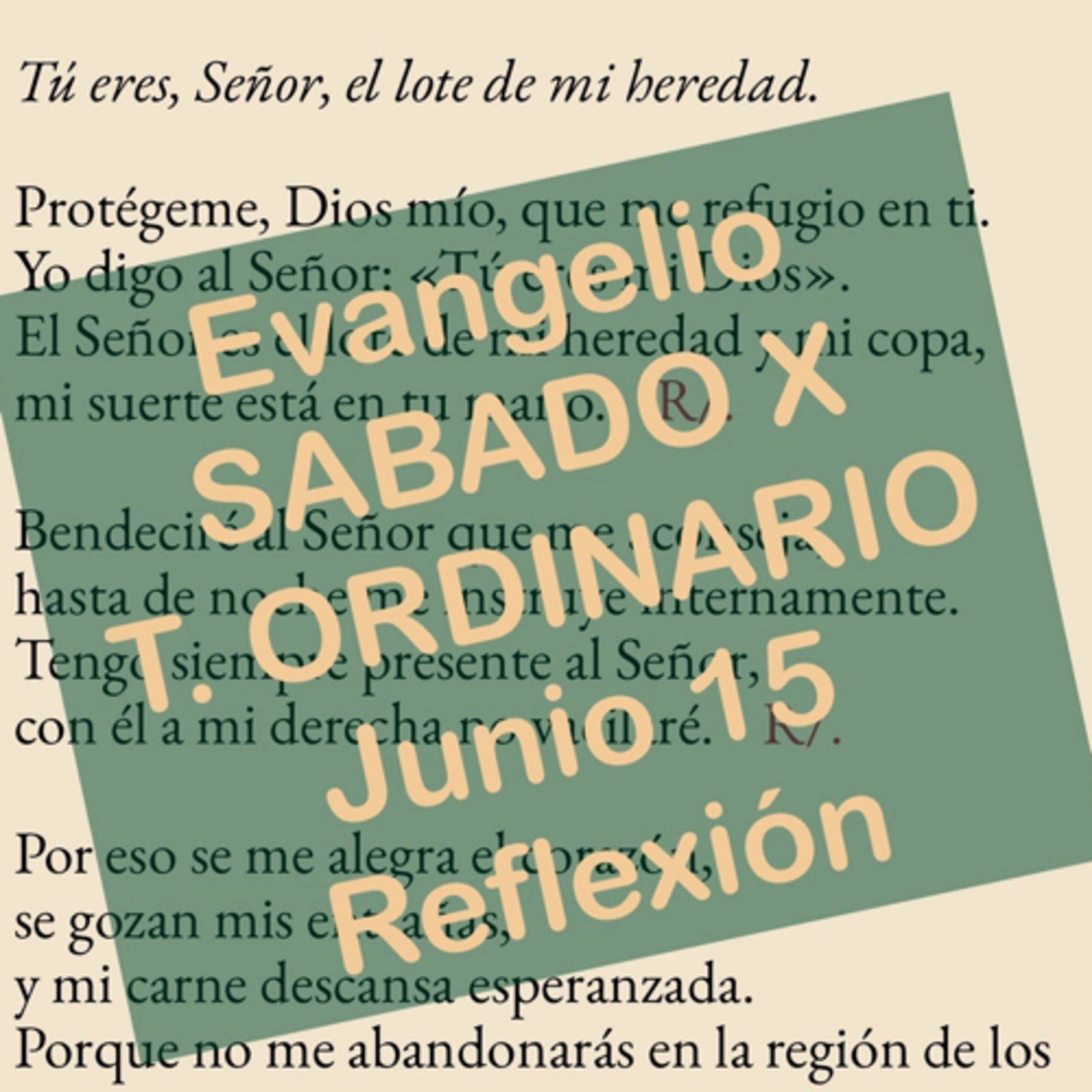 SABADO X DE TIEMPO ORDINARIO. Junio 15. Evangelio y reflexión. episode artwork