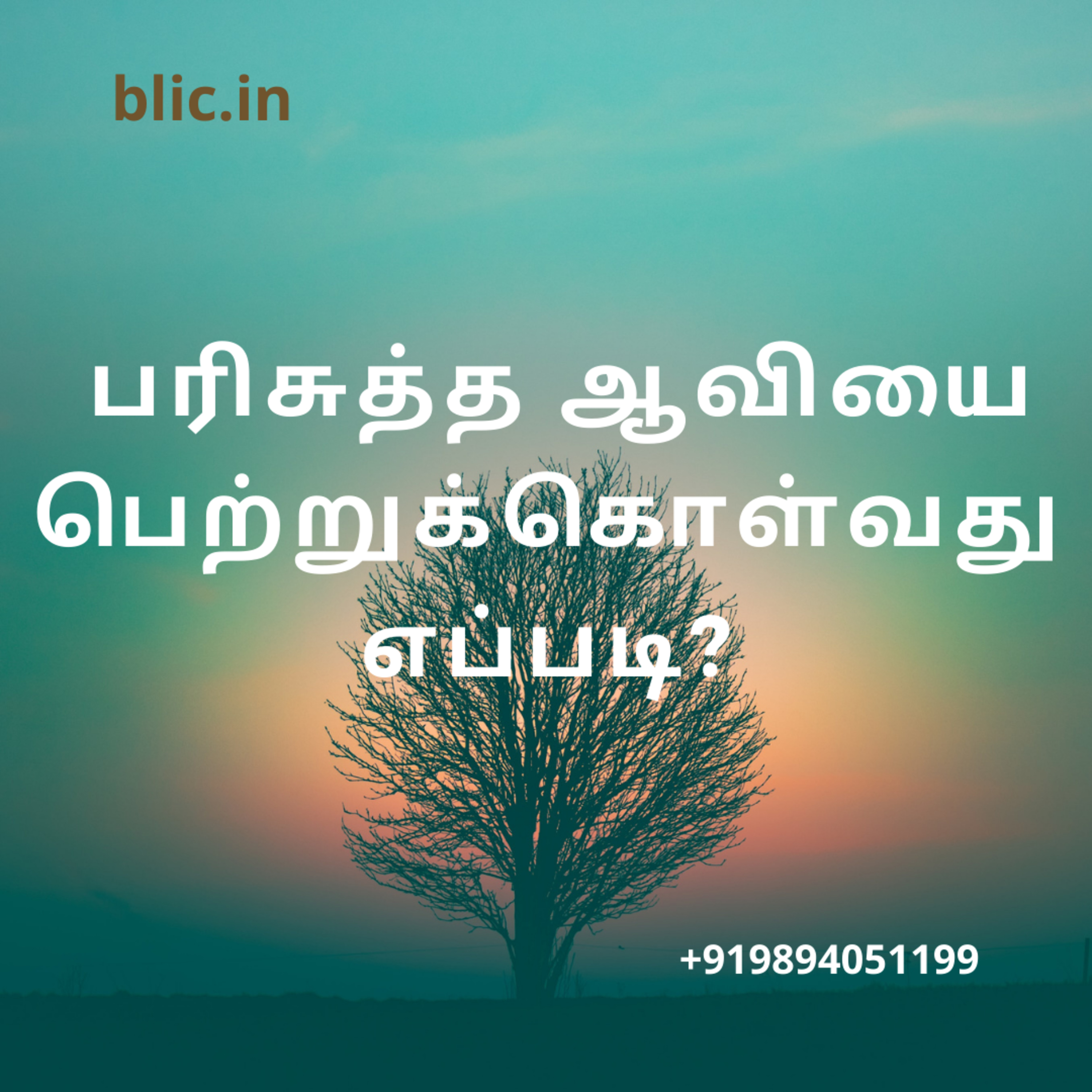 Blessed Life in Christ! (Tamil)
