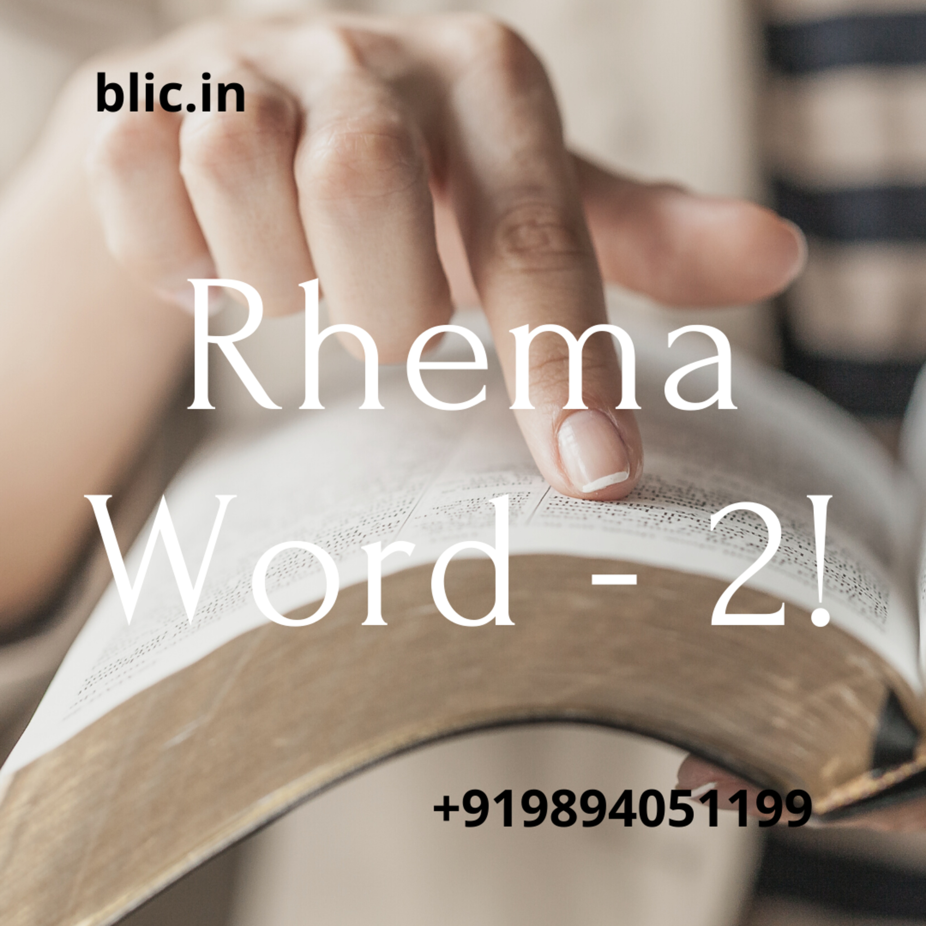 Blessed Life in Christ! (Tamil)